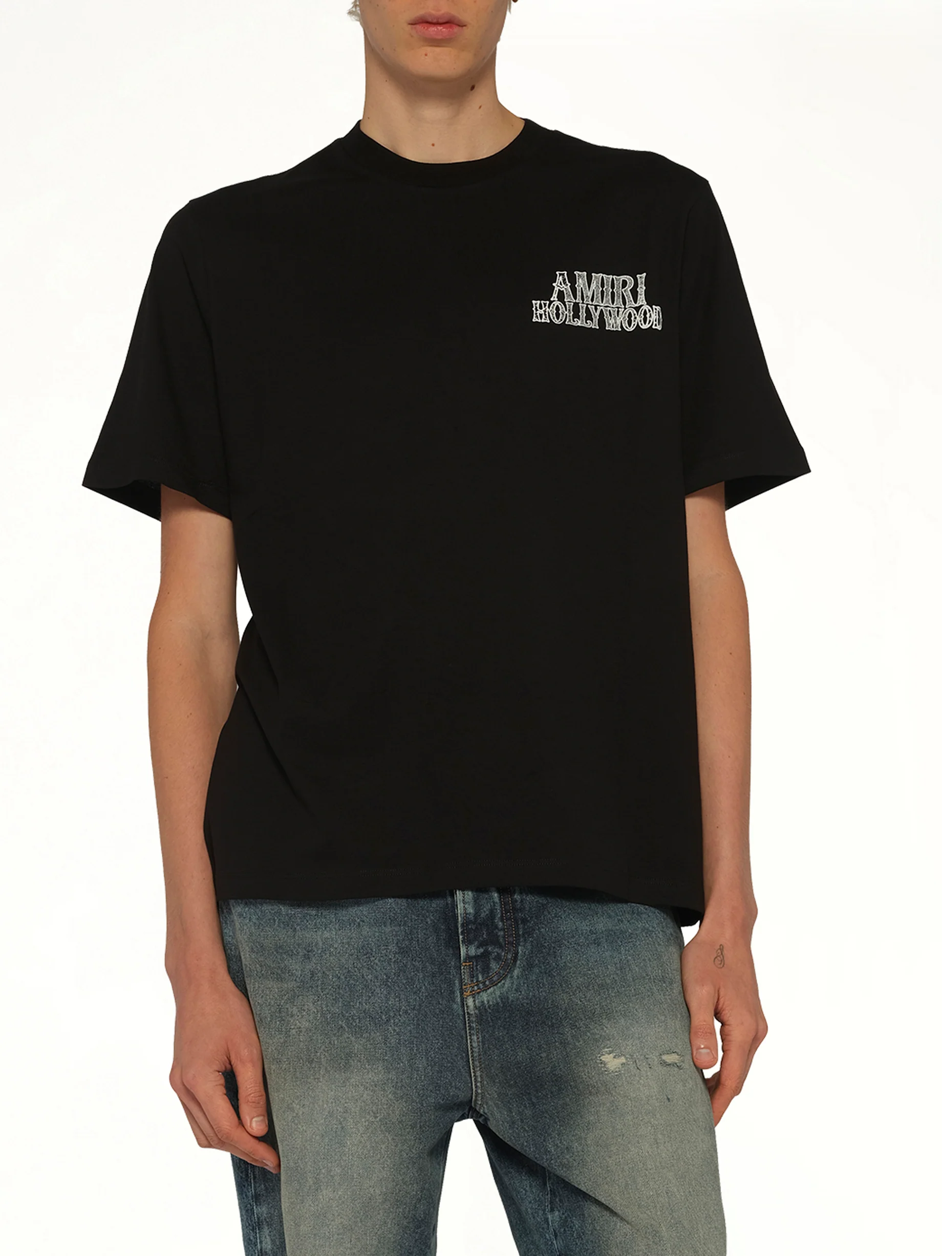 Amiri Hollywood City T-Shirt in Black - Image 6