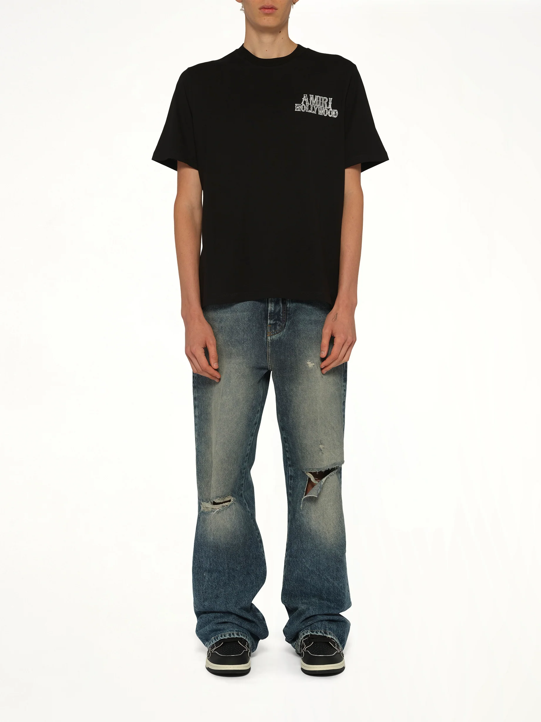 Amiri Hollywood City T-Shirt in Black - Image 7