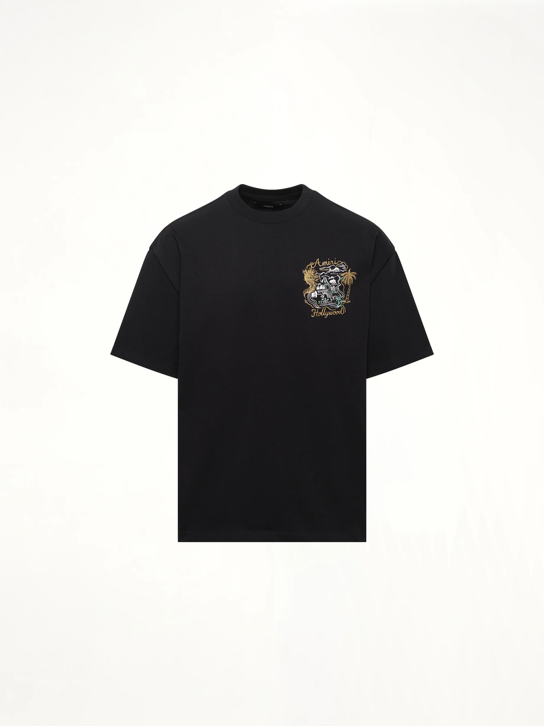 Amiri Hollywood Oversized Tee in Black - Image 2