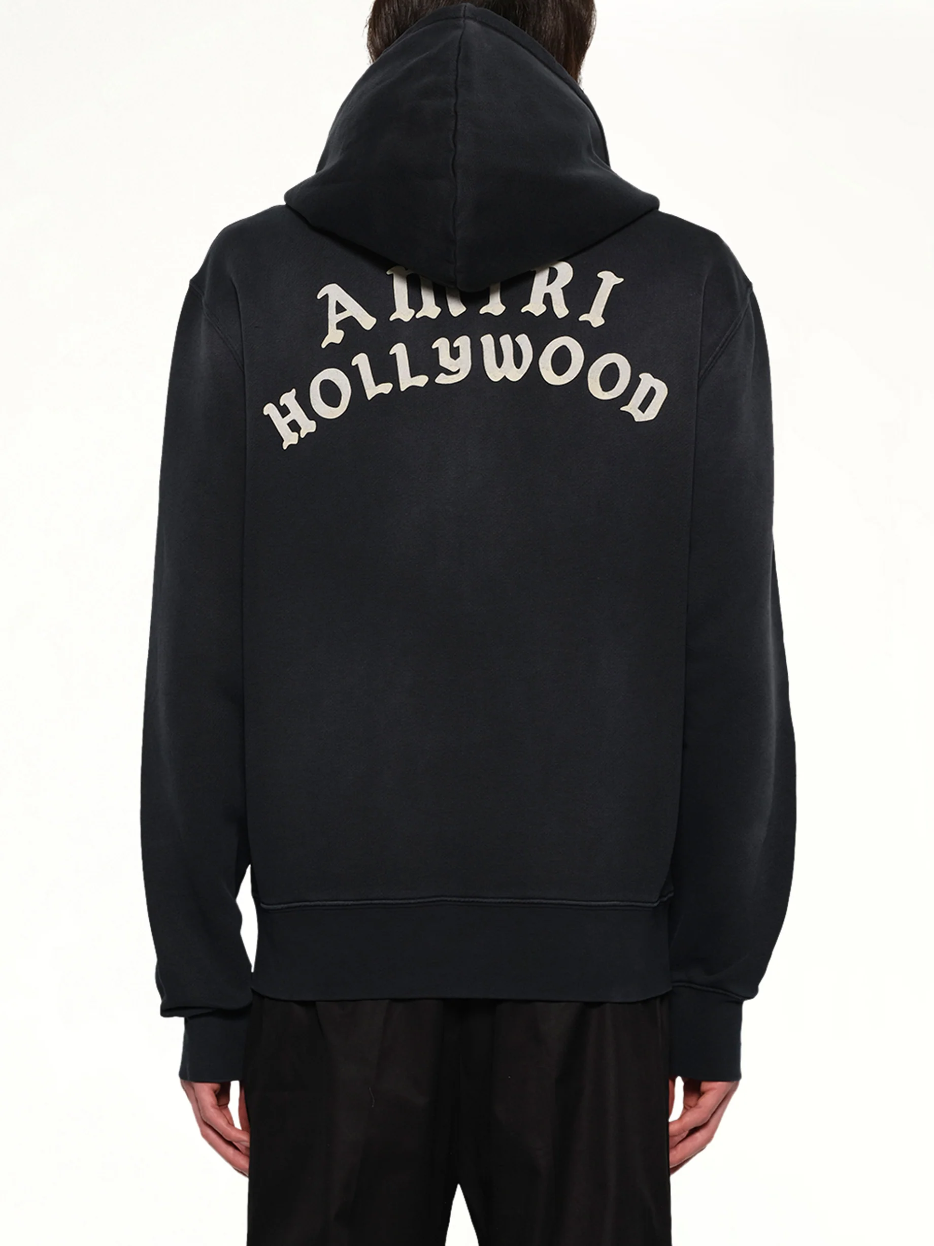 Amiri Hollywood Zip Hoodie in Black - Image 5