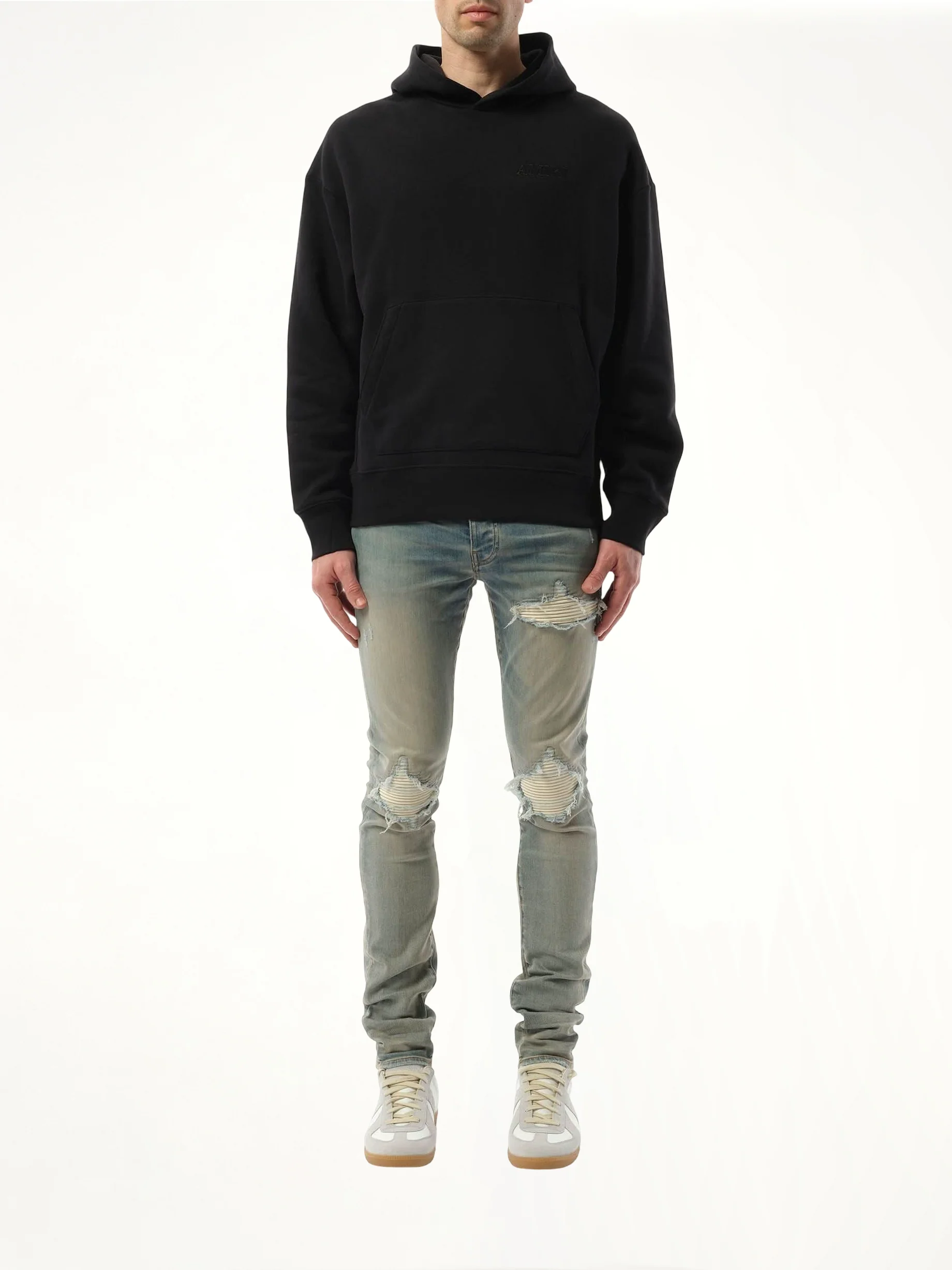 Amiri Oversized Hoodie in Black - Image 3