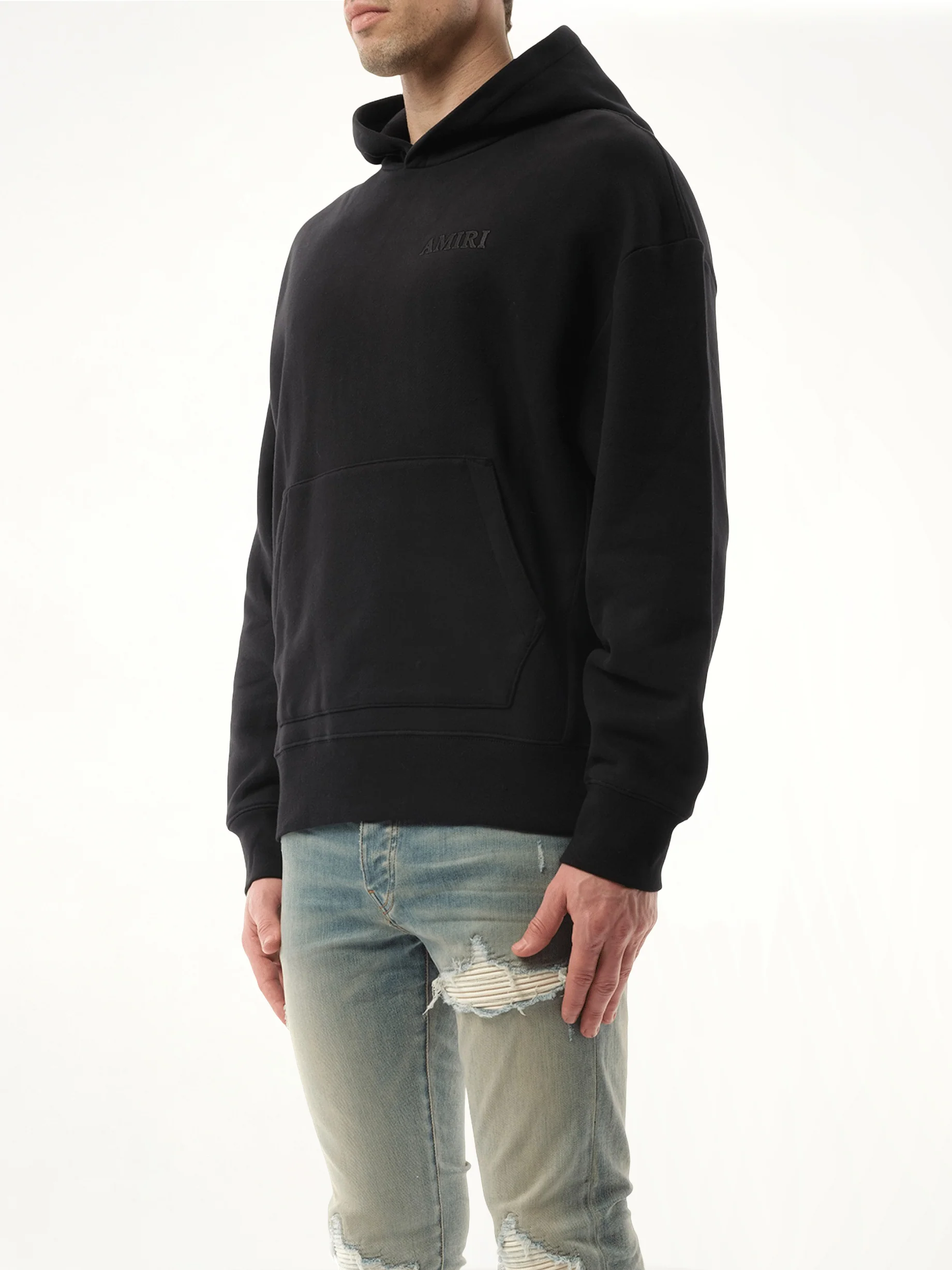 Amiri Oversized Hoodie in Black - Image 4