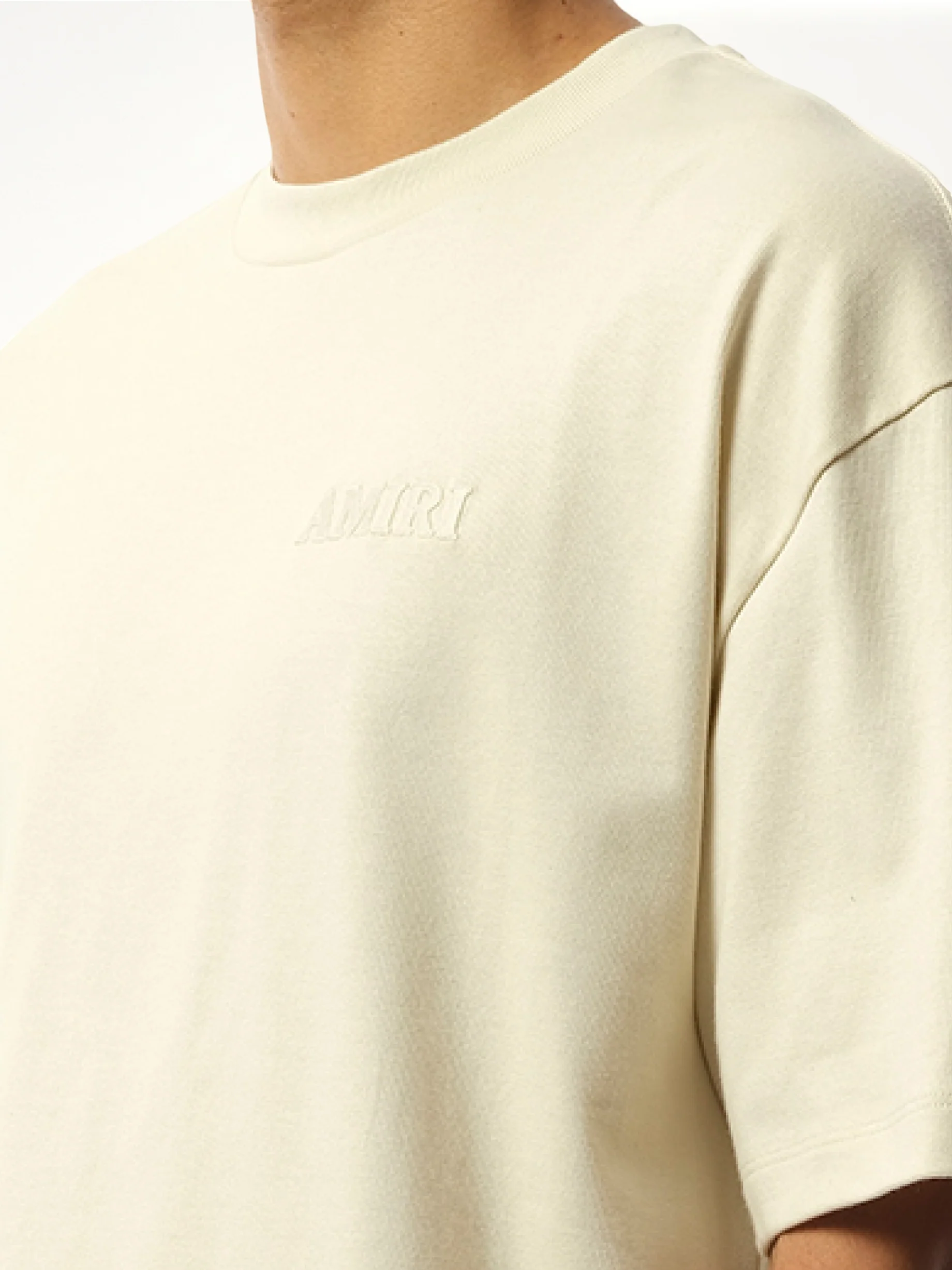 Amiri Oversized T-Shirt in Birch - Image 3