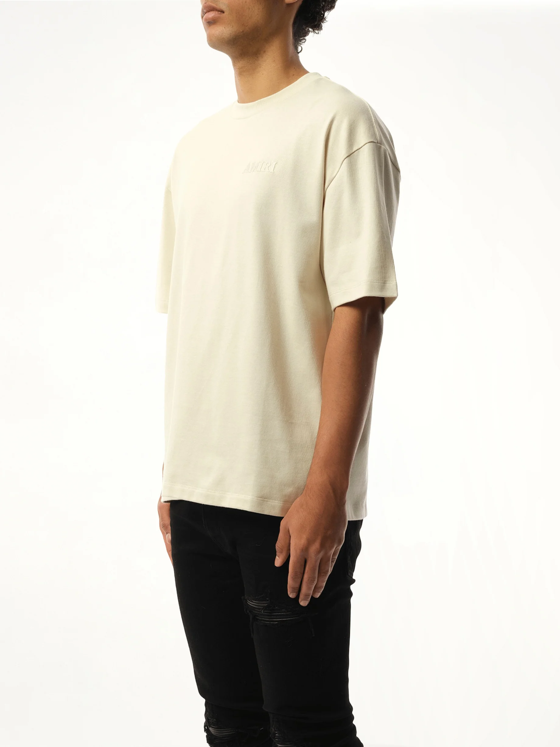 Amiri Oversized T-Shirt in Birch - Image 5