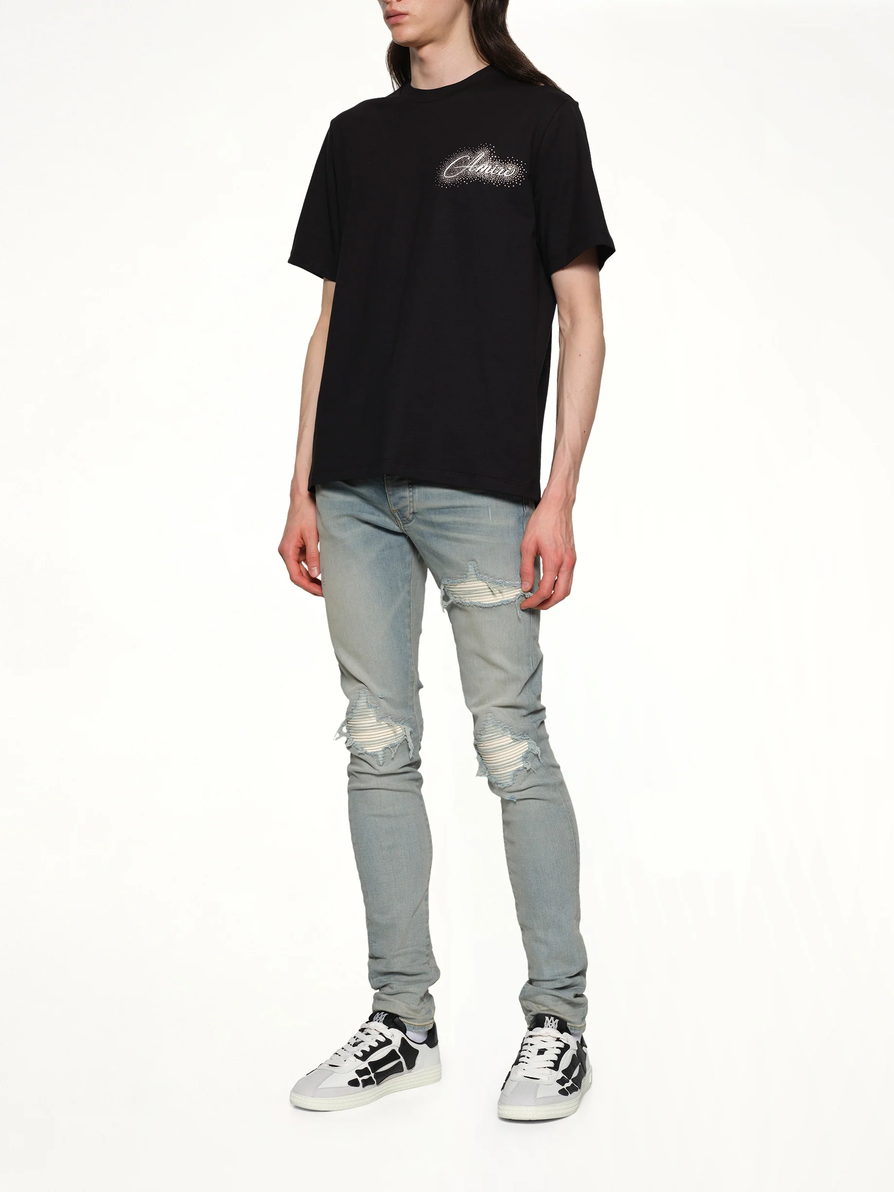 Amiri Script Tee in Black - Image 4