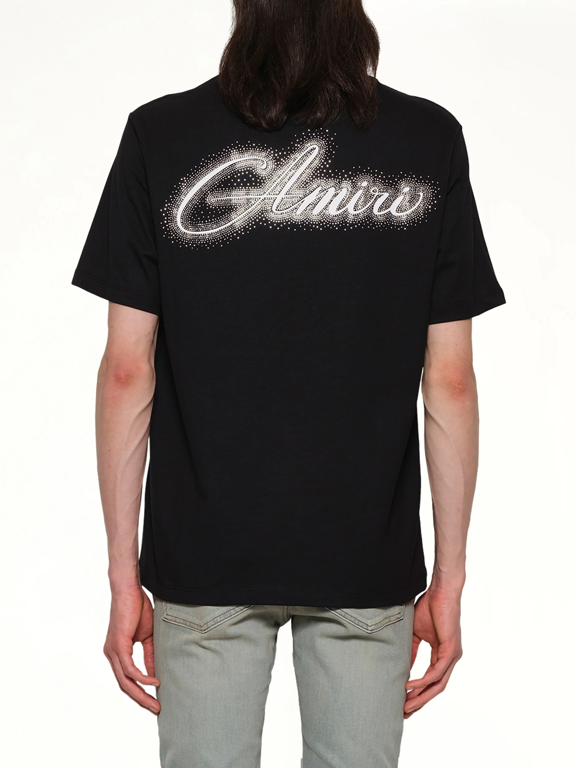 Amiri Script Tee in Black - Image 5