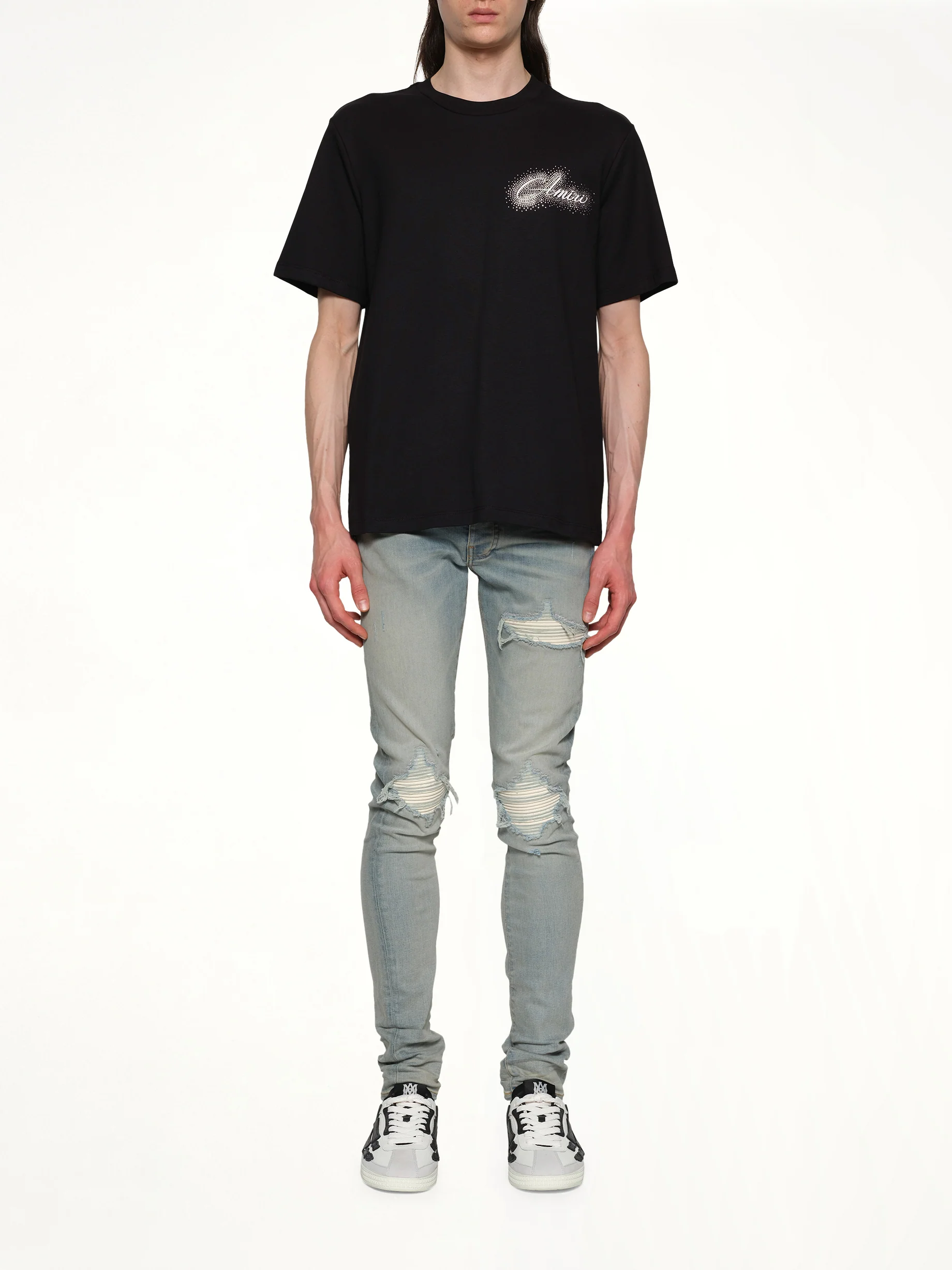Amiri Script Tee in Black - Image 7