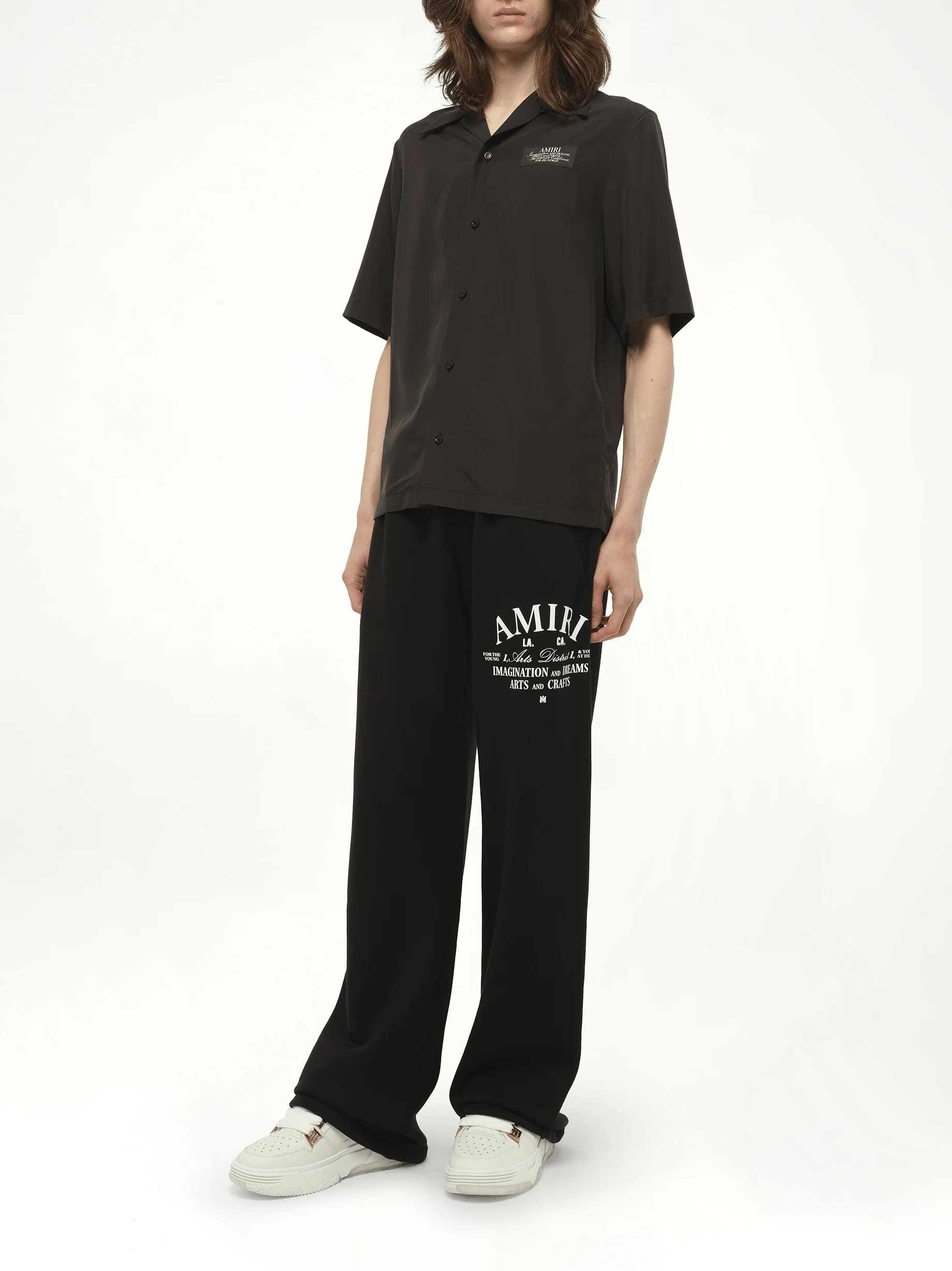 Amiri Spirit Bowling Shirt in Black - Image 4