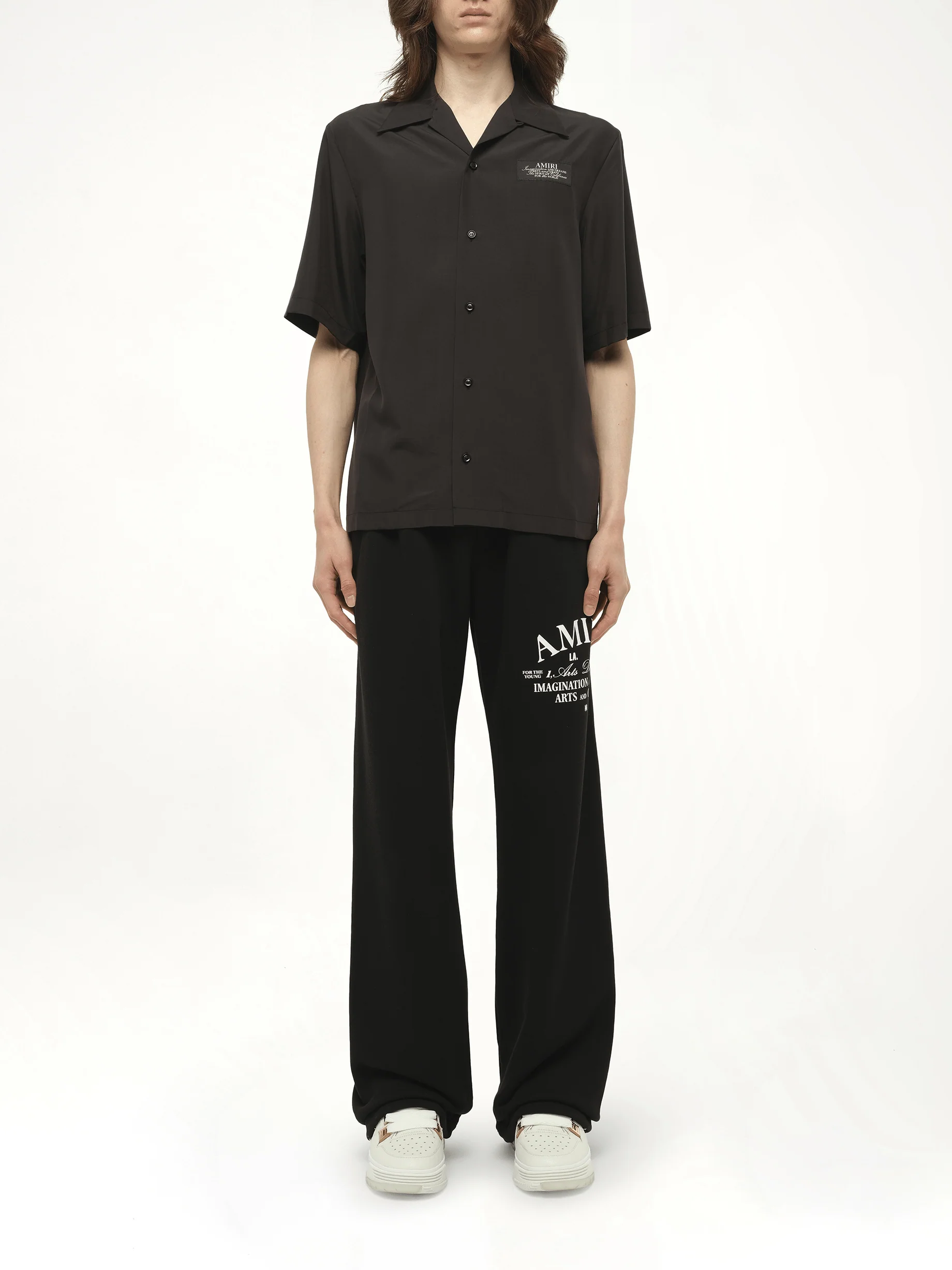 Amiri Spirit Bowling Shirt in Black - Image 7
