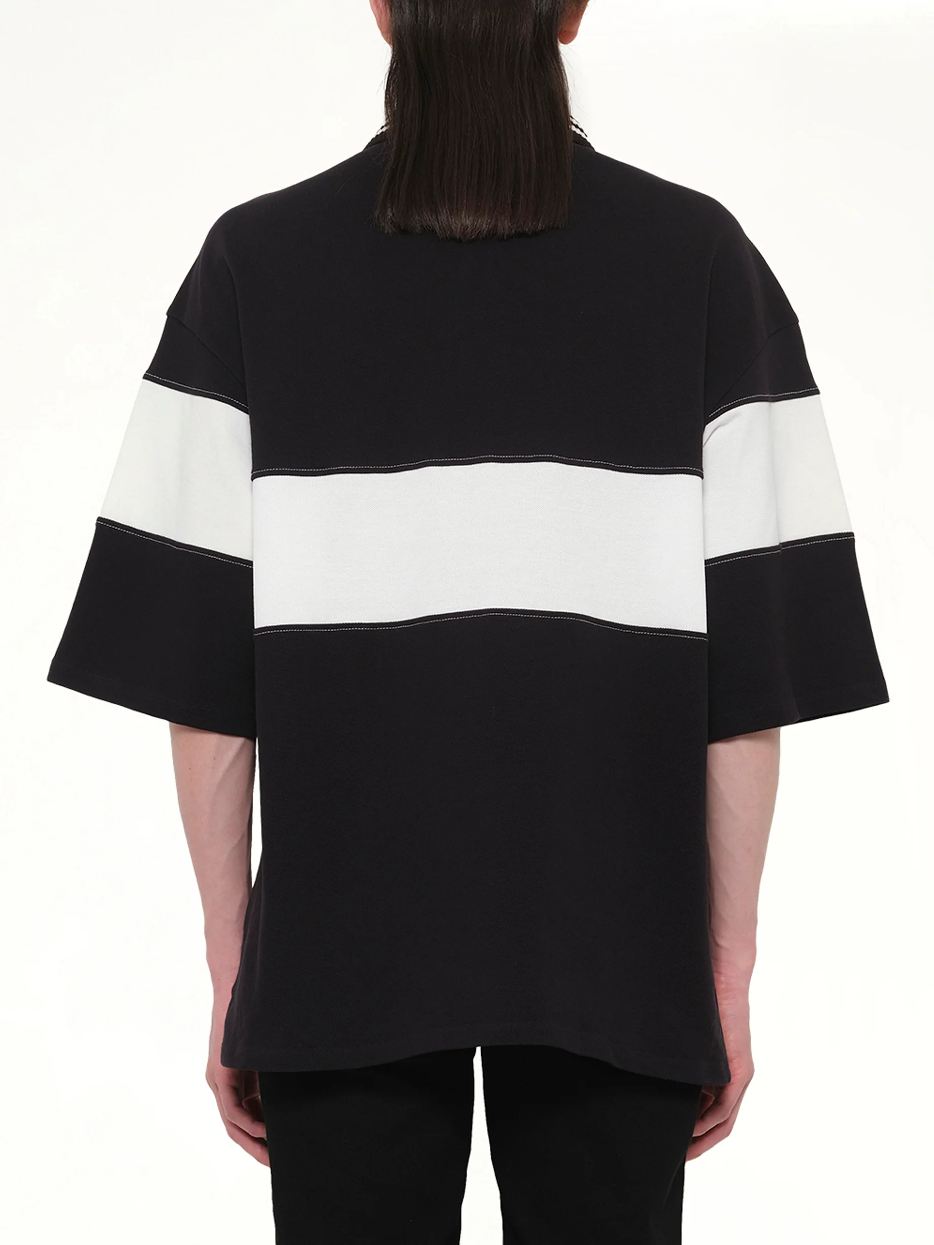 Amiri Sport Oversized Polo in Black - Image 5