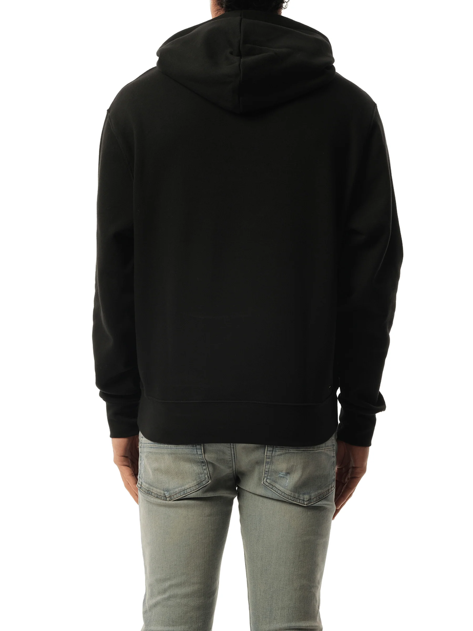 Amiri Staggered Hoodie in Black/White - Image 6