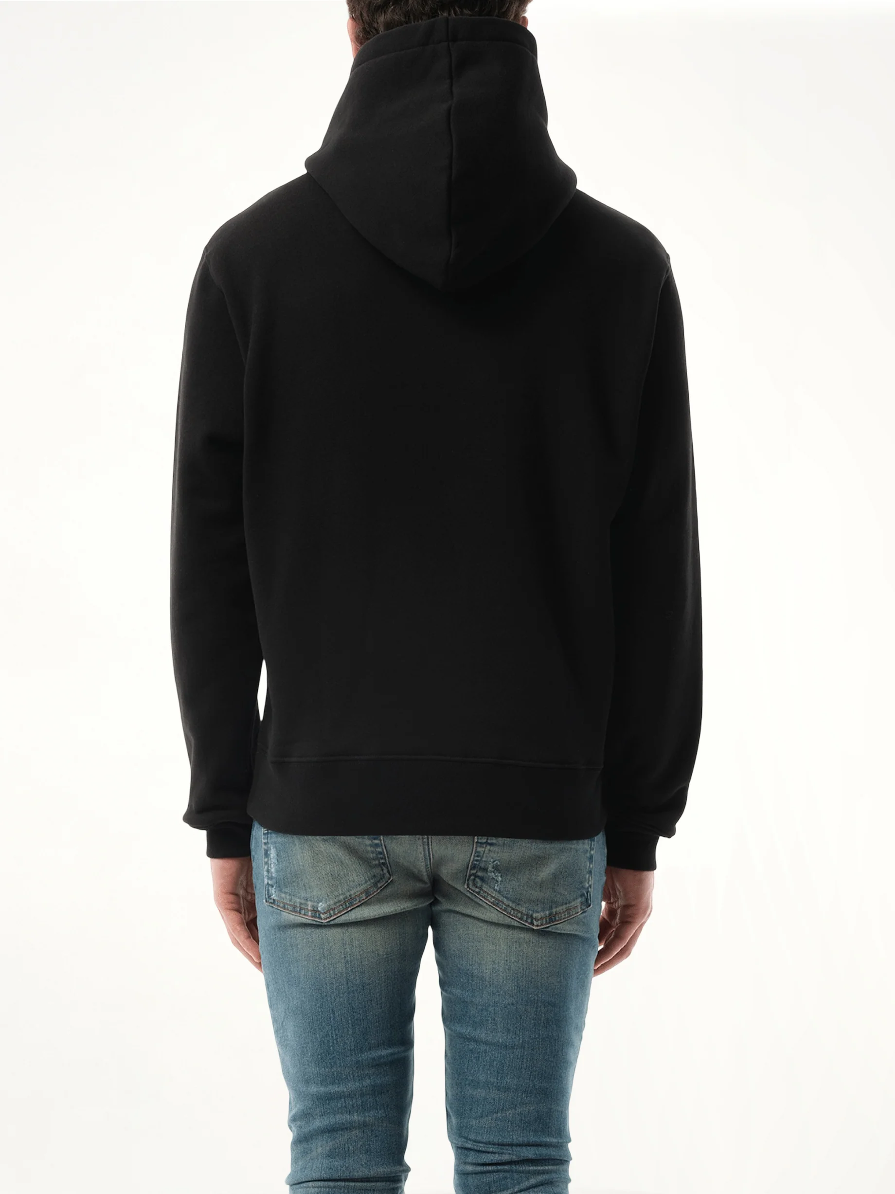 Amiri Staggered Hoodie in Black - Image 6