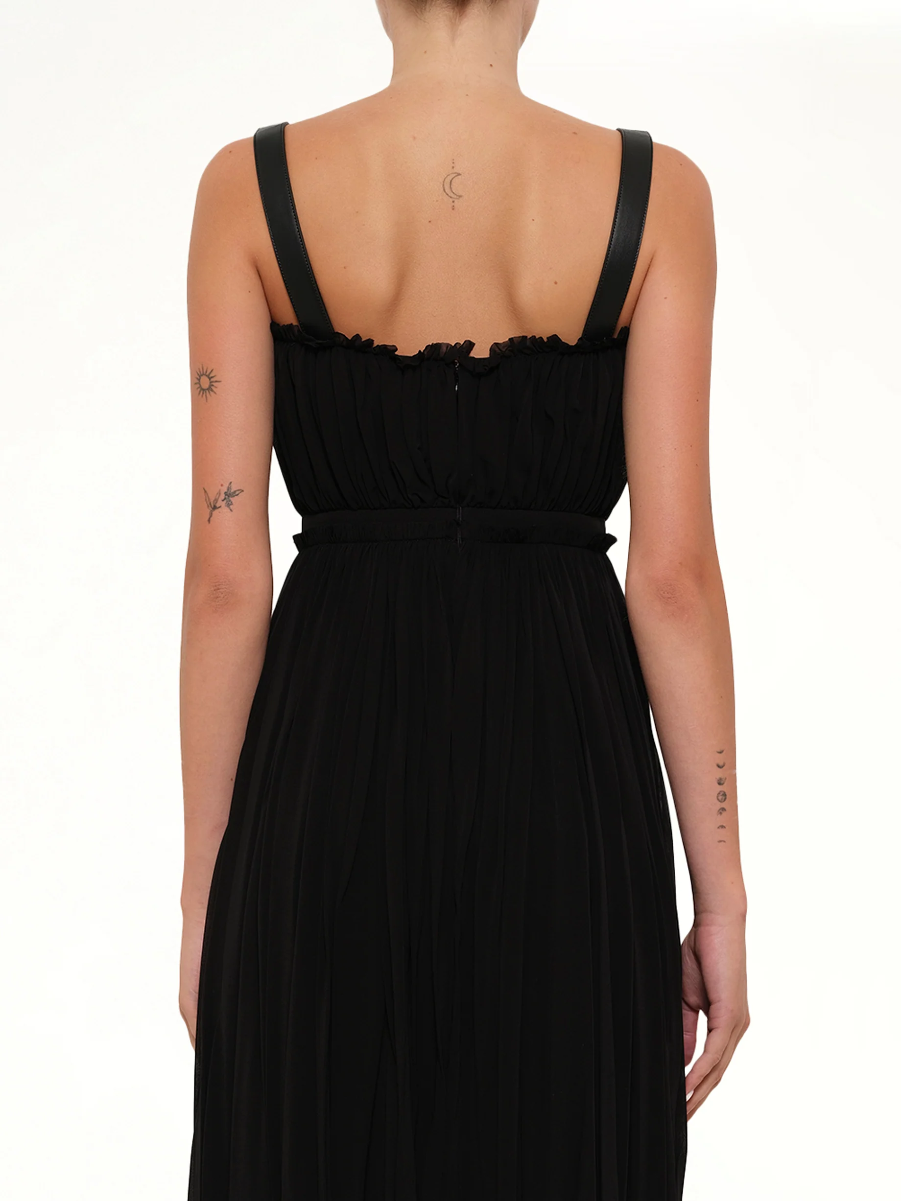 Amq - Abito Jersey Mini Dress in Black - Image 3
