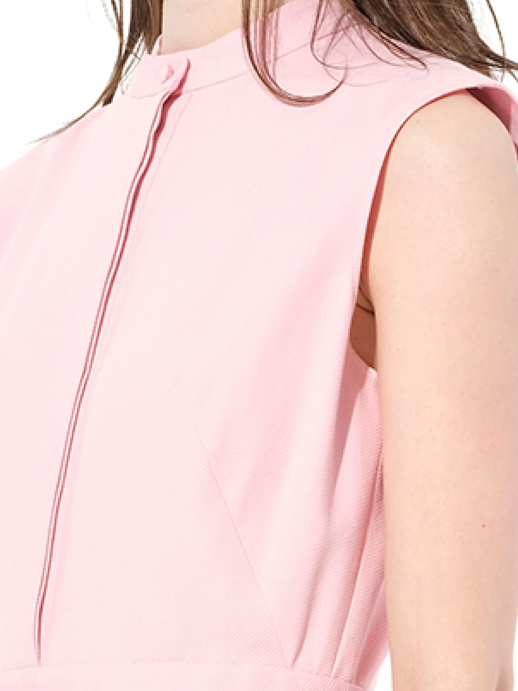 Cotton Piquet Dress in Pink - Image 2
