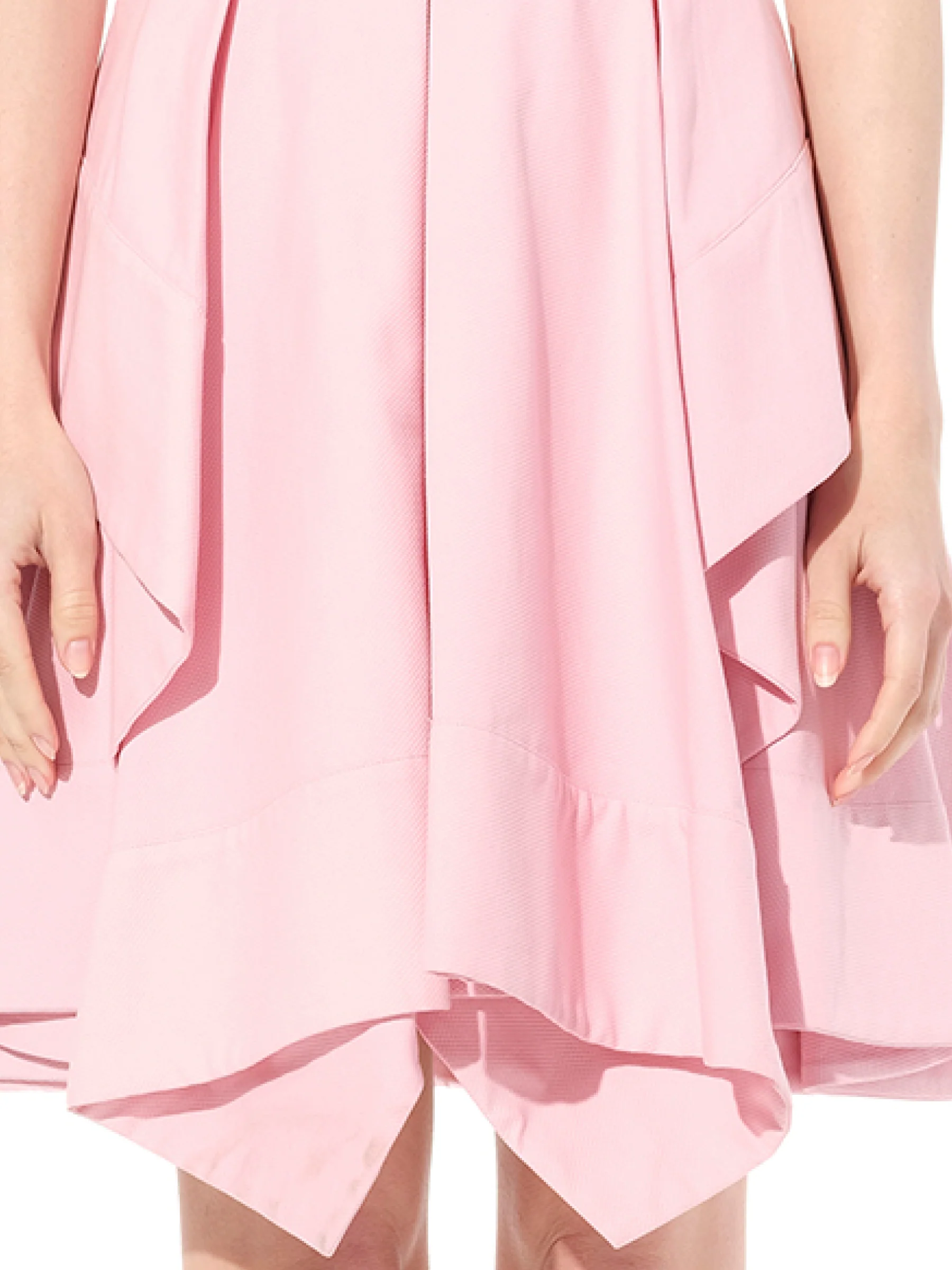 Cotton Piquet Dress in Pink - Image 3