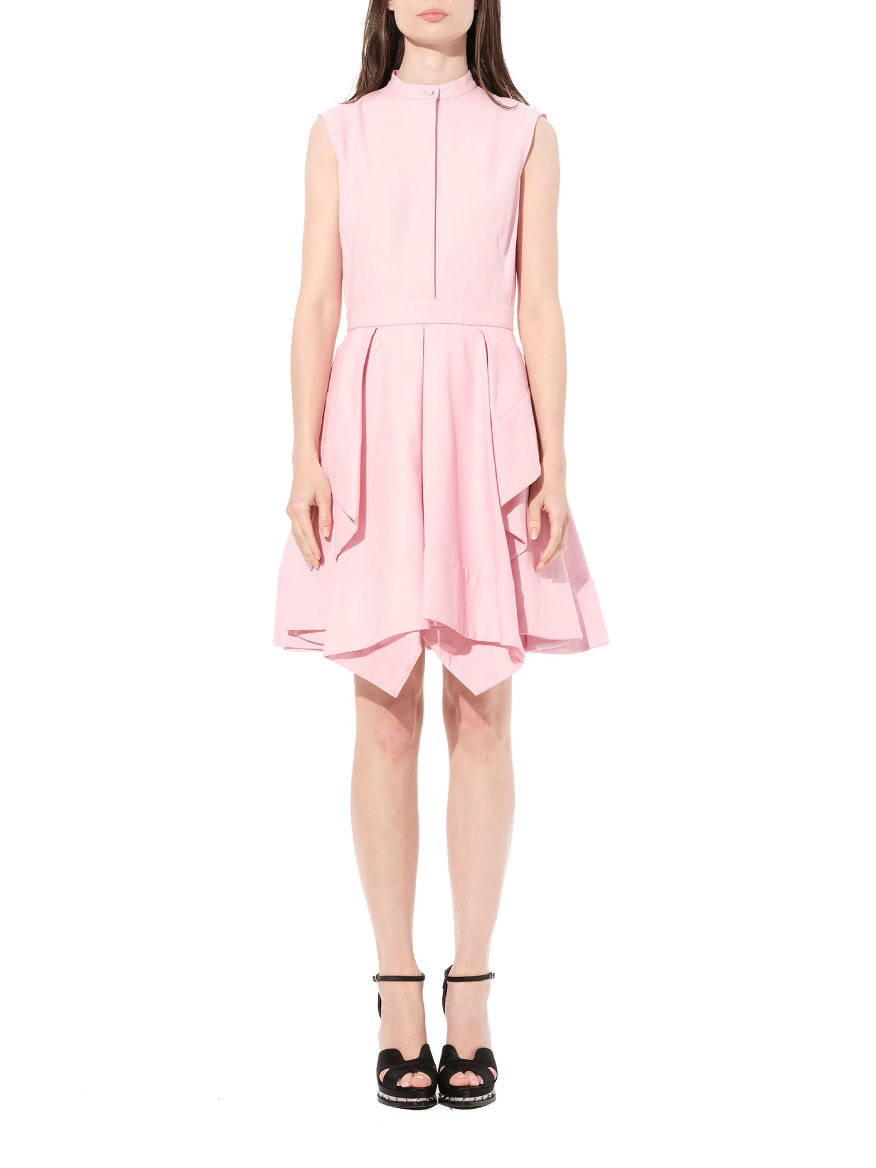 Cotton Piquet Dress in Pink - Image 4