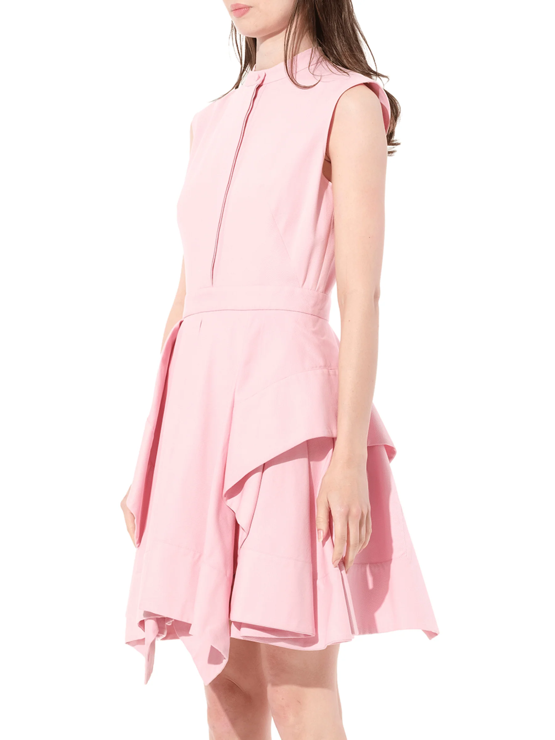 Cotton Piquet Dress in Pink - Image 5