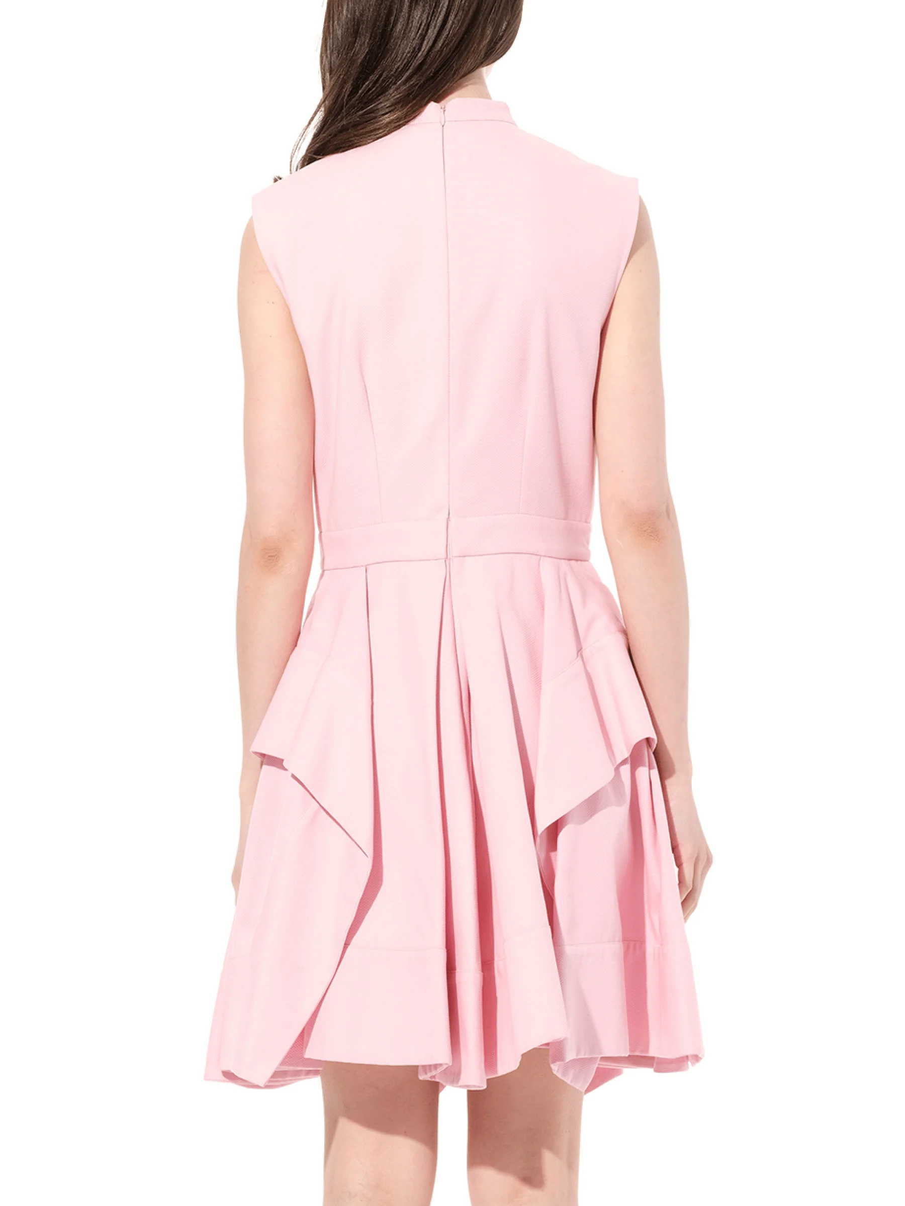 Cotton Piquet Dress in Pink - Image 6