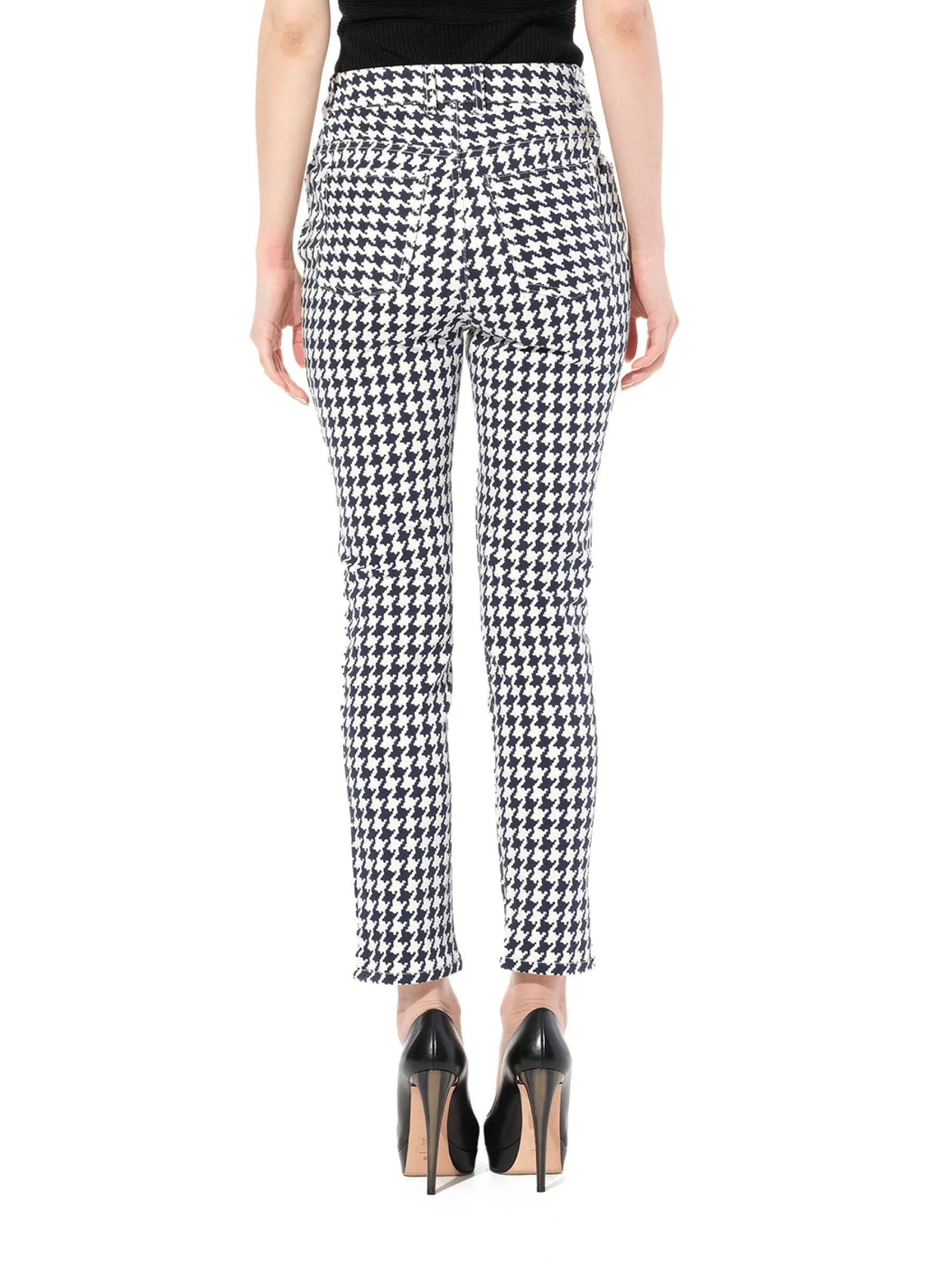 Dogtooth Jeans in White - Image 6