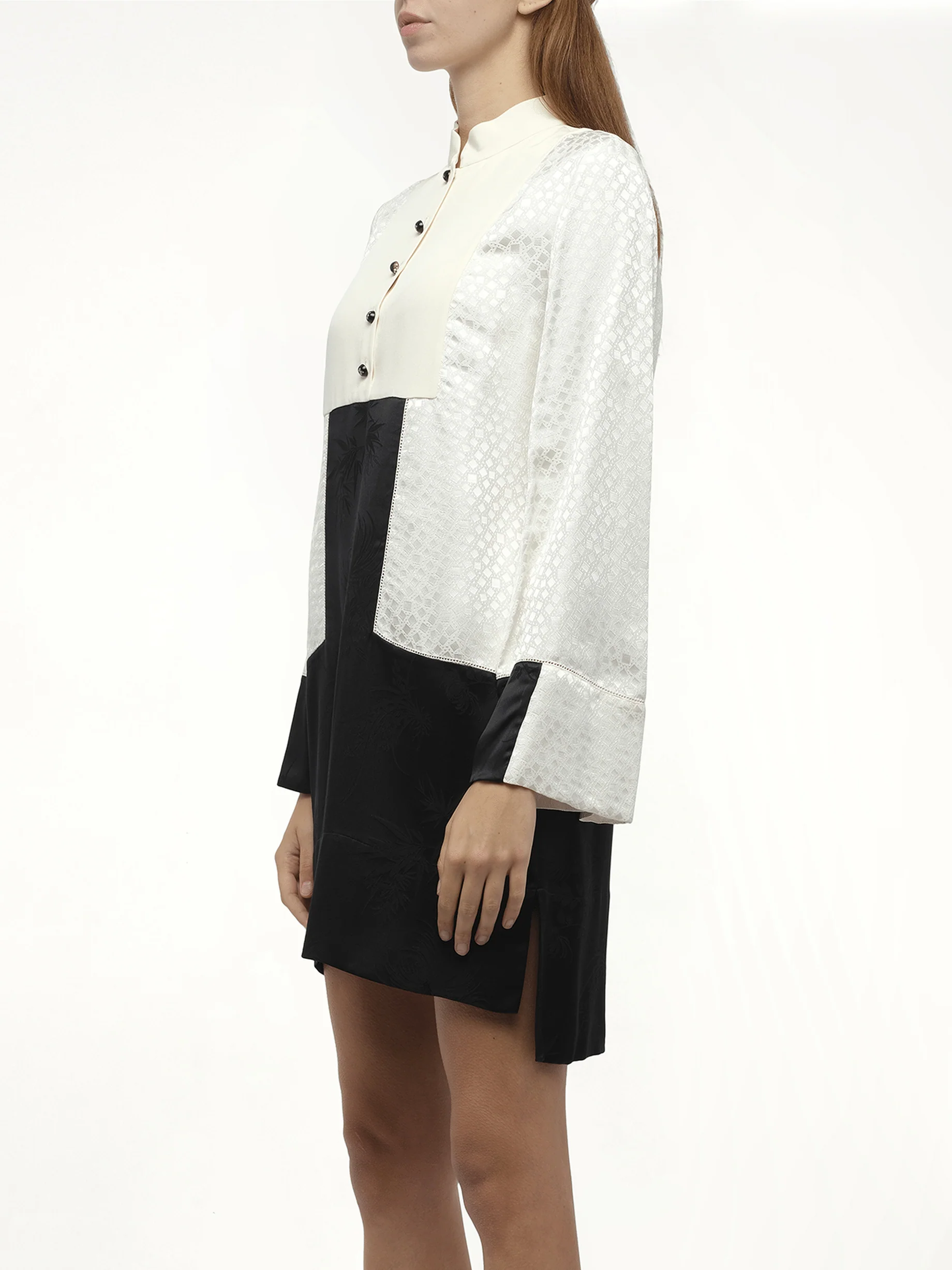 Amq - Dress in Bone/Blk - Image 2
