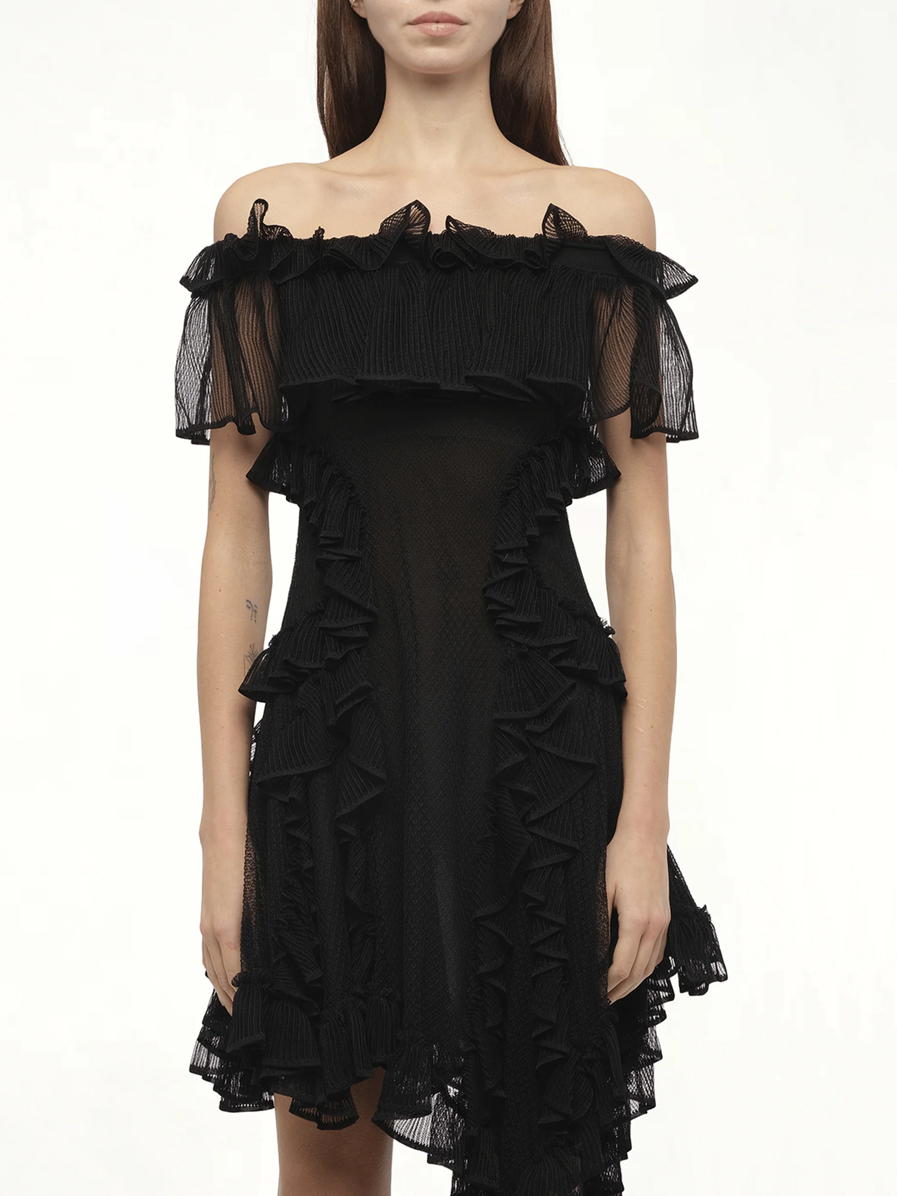Off Shoulder Dress in Black