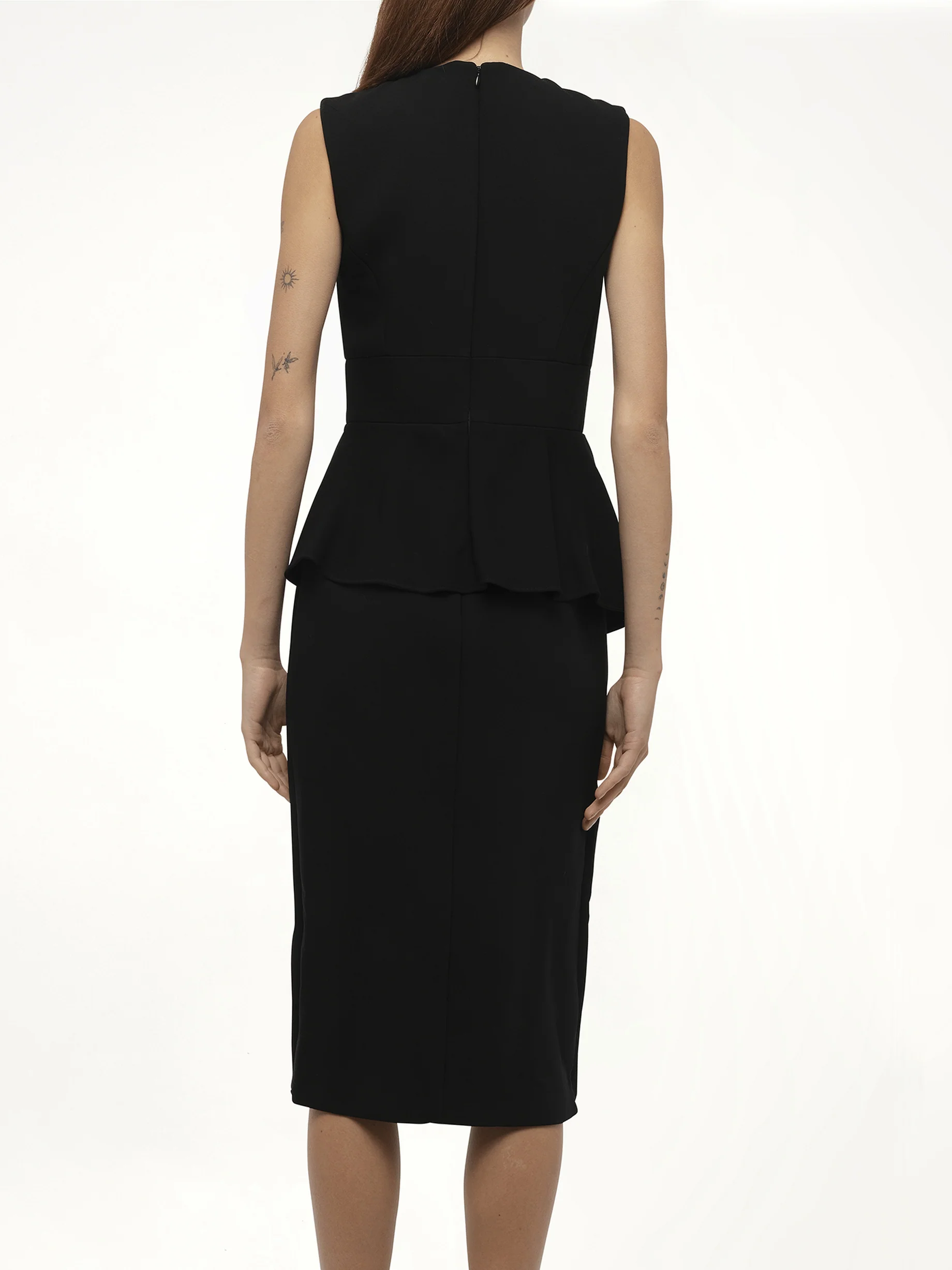 AMQ - Scuba Wool Dress in Black000 - Image 6