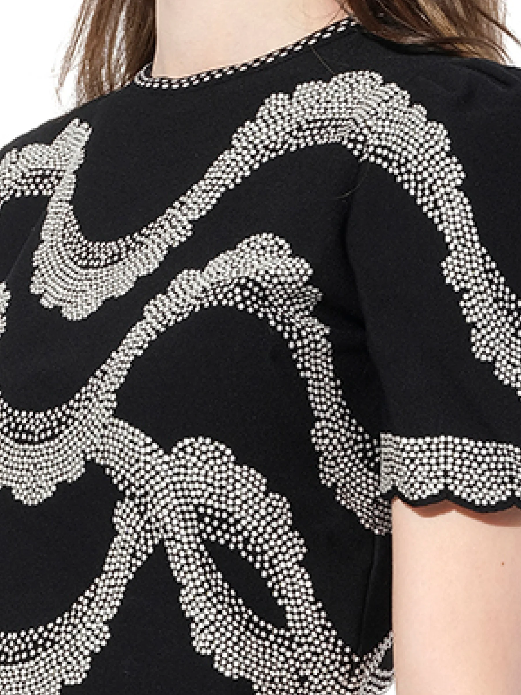 Short Sleeve Top in Black - Image 3