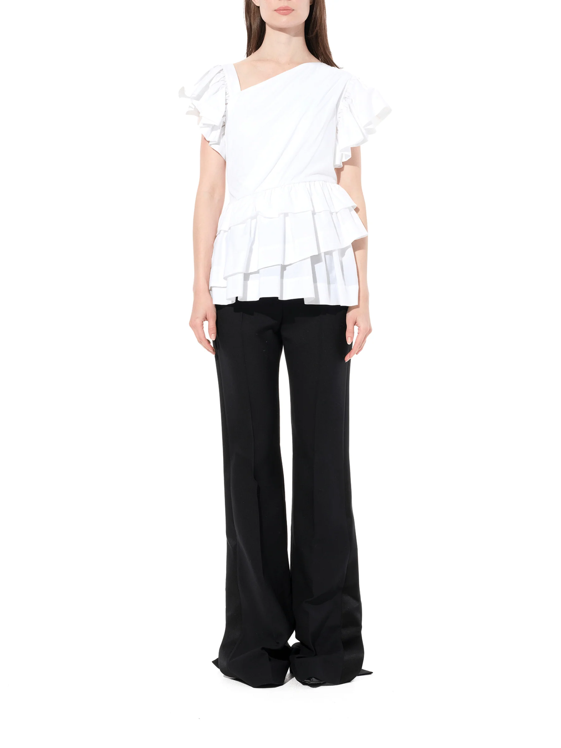 Shoulder Top in White - Image 4