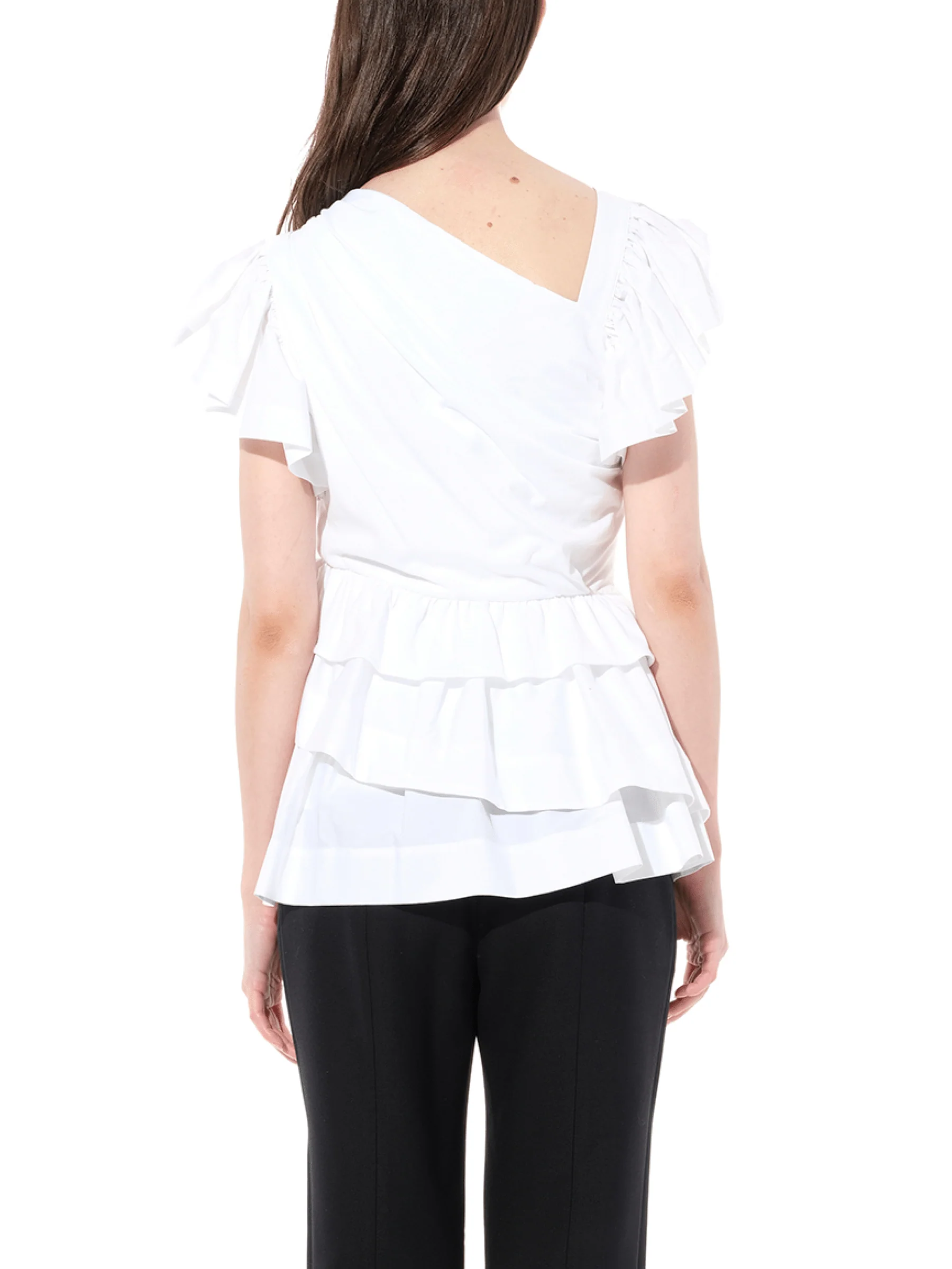 Shoulder Top in White - Image 6