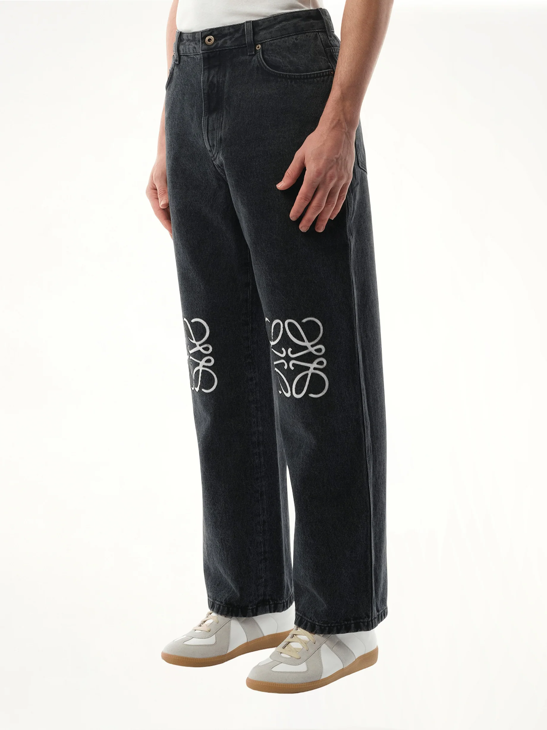 Anagram Baggy Jeans AF in Black - Image 5