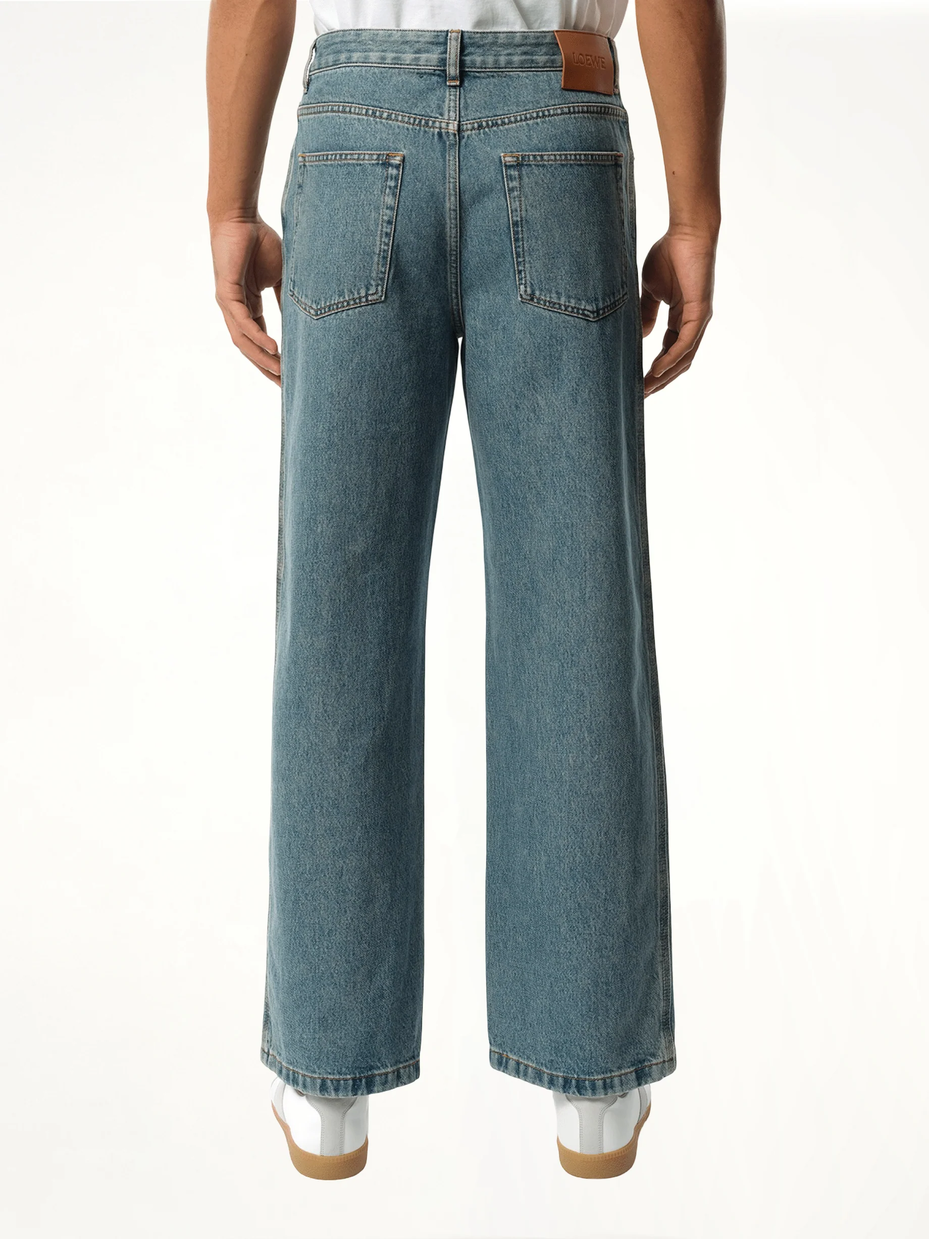 Anagram Baggy Jeans AF in Mid Blue Denim - Image 6