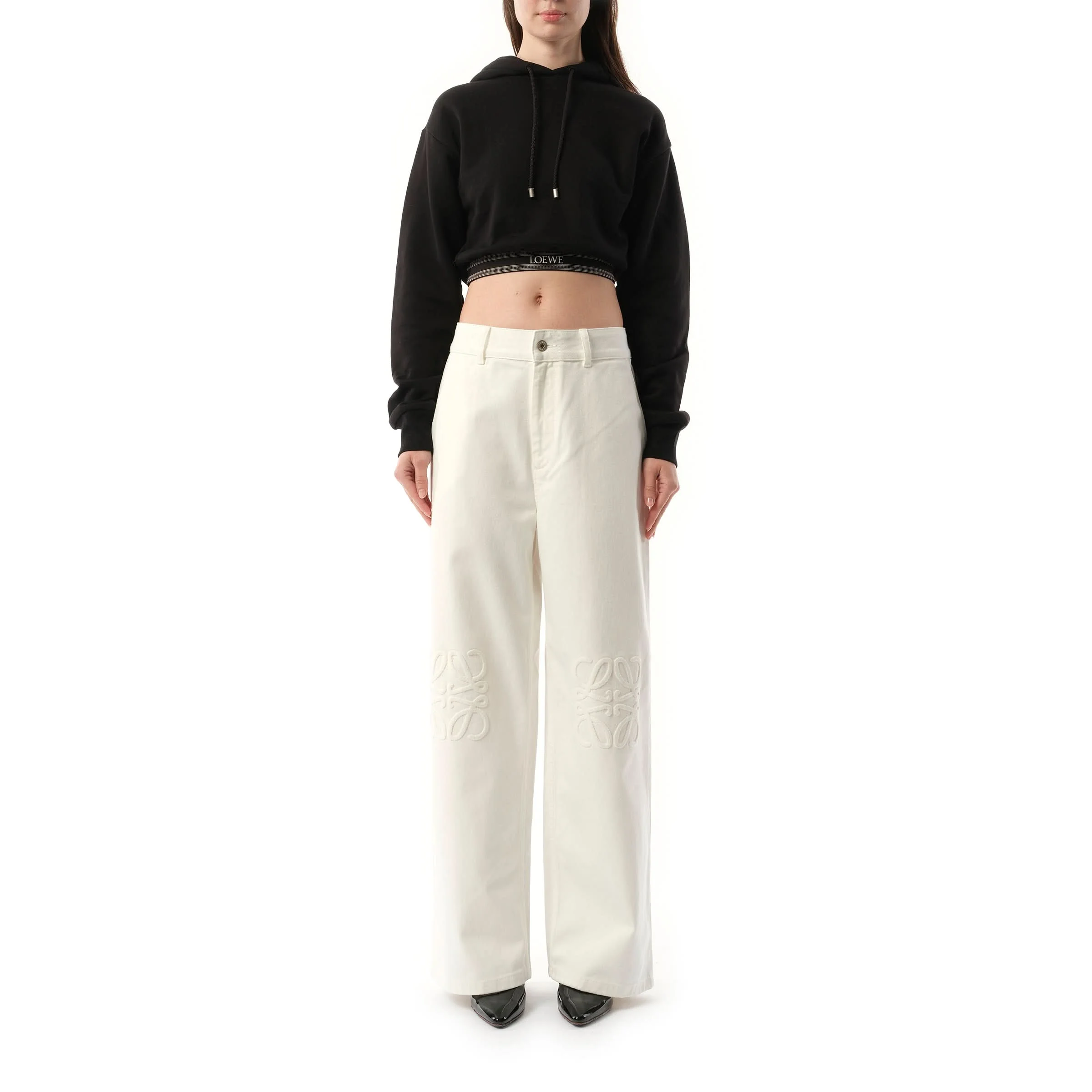 Anagram Baggy Jeans AF in White - Image 4