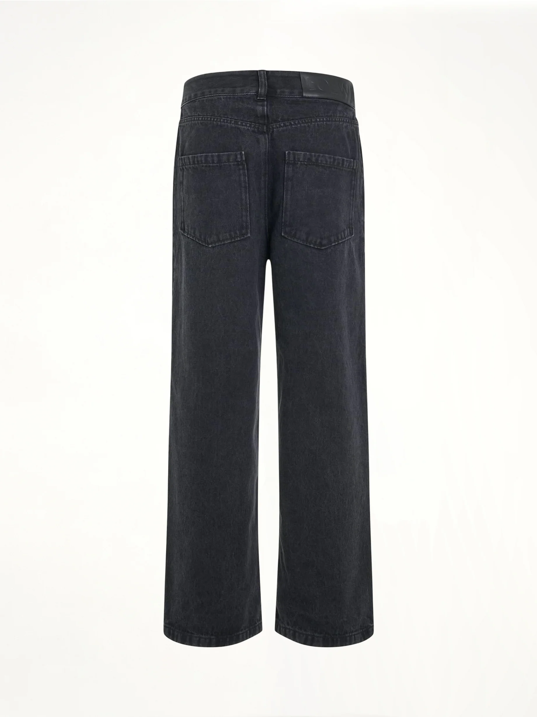Anagram Baggy Jeans in Black - Image 5