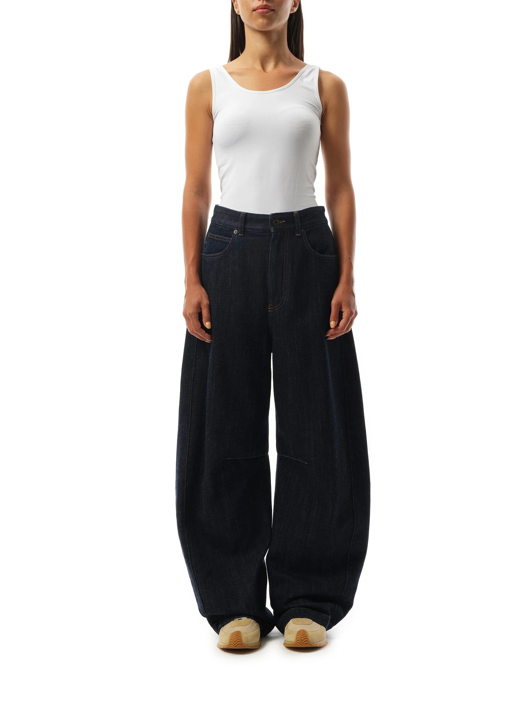 Anagram Barrel Jeans AF in Indigo Blue - Image 4