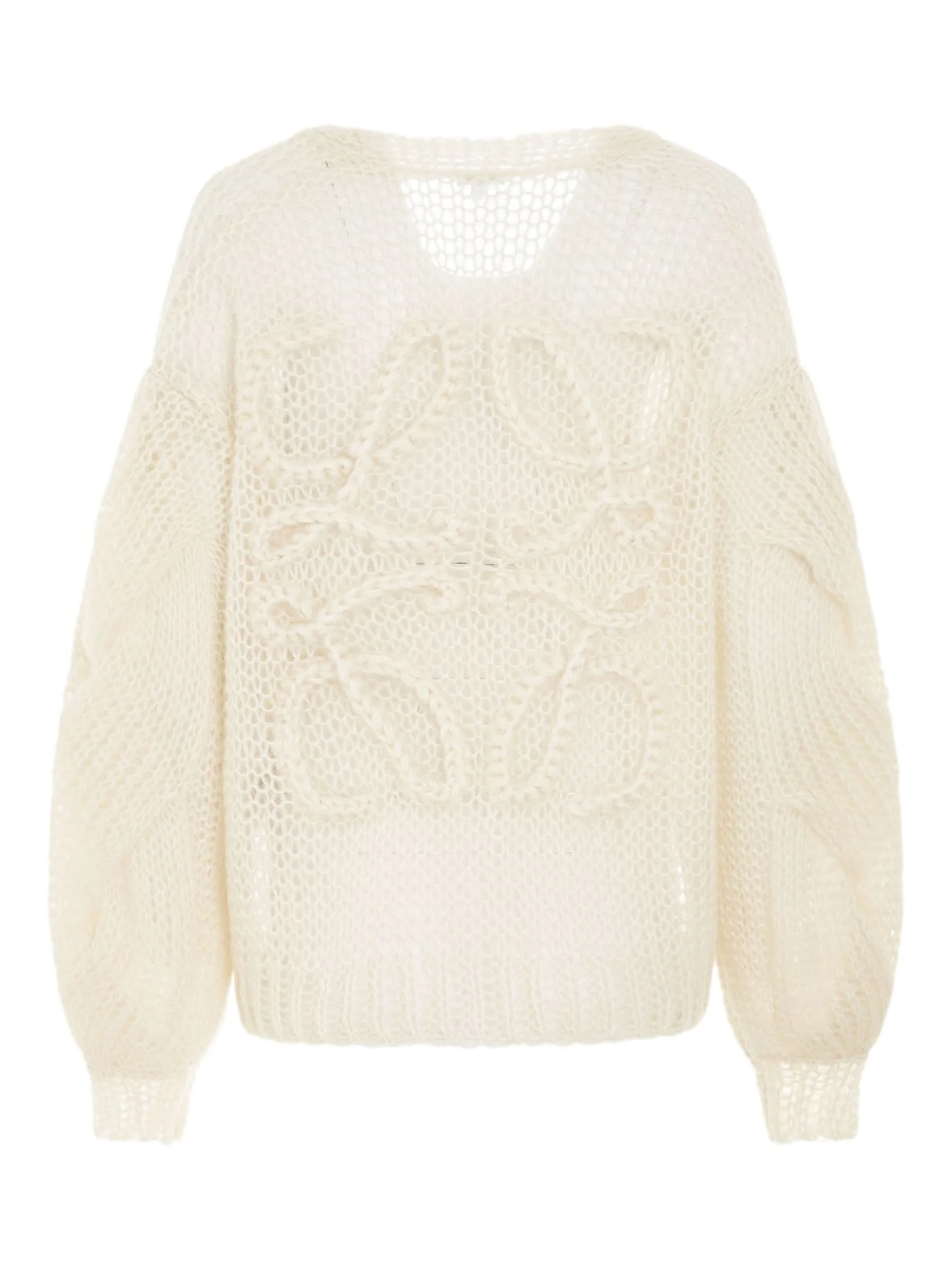 Anagram Cardigan in Ecru - Image 4