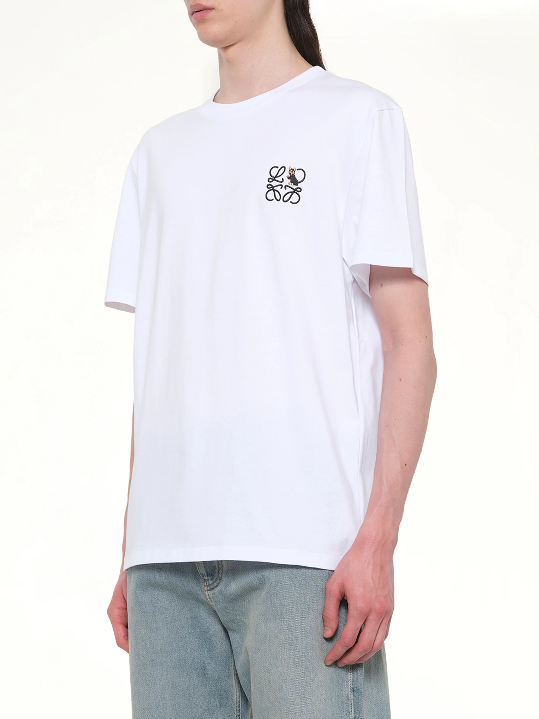Anagram Cat T-Shirt in White - Image 3