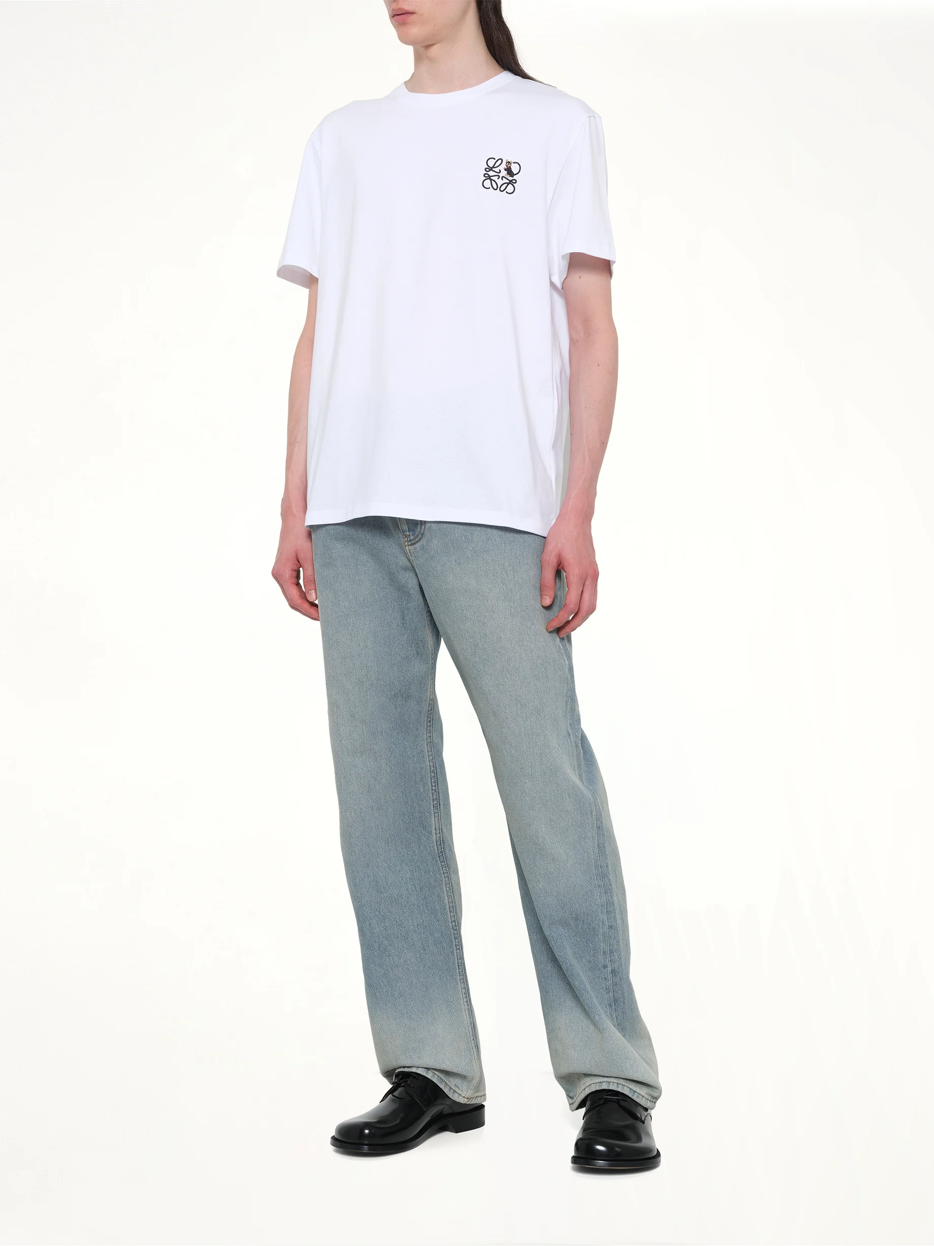 Anagram Cat T-Shirt in White - Image 4