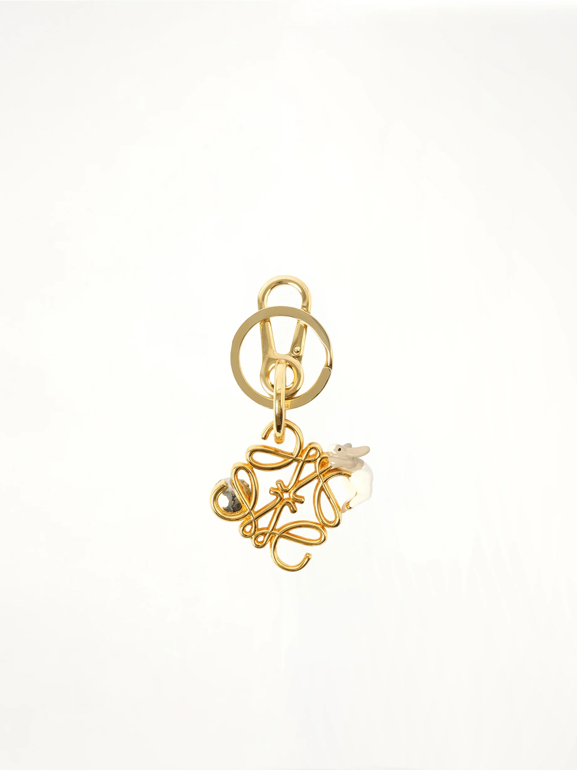Anagram Charm with Bunny in Sahara/Soft White