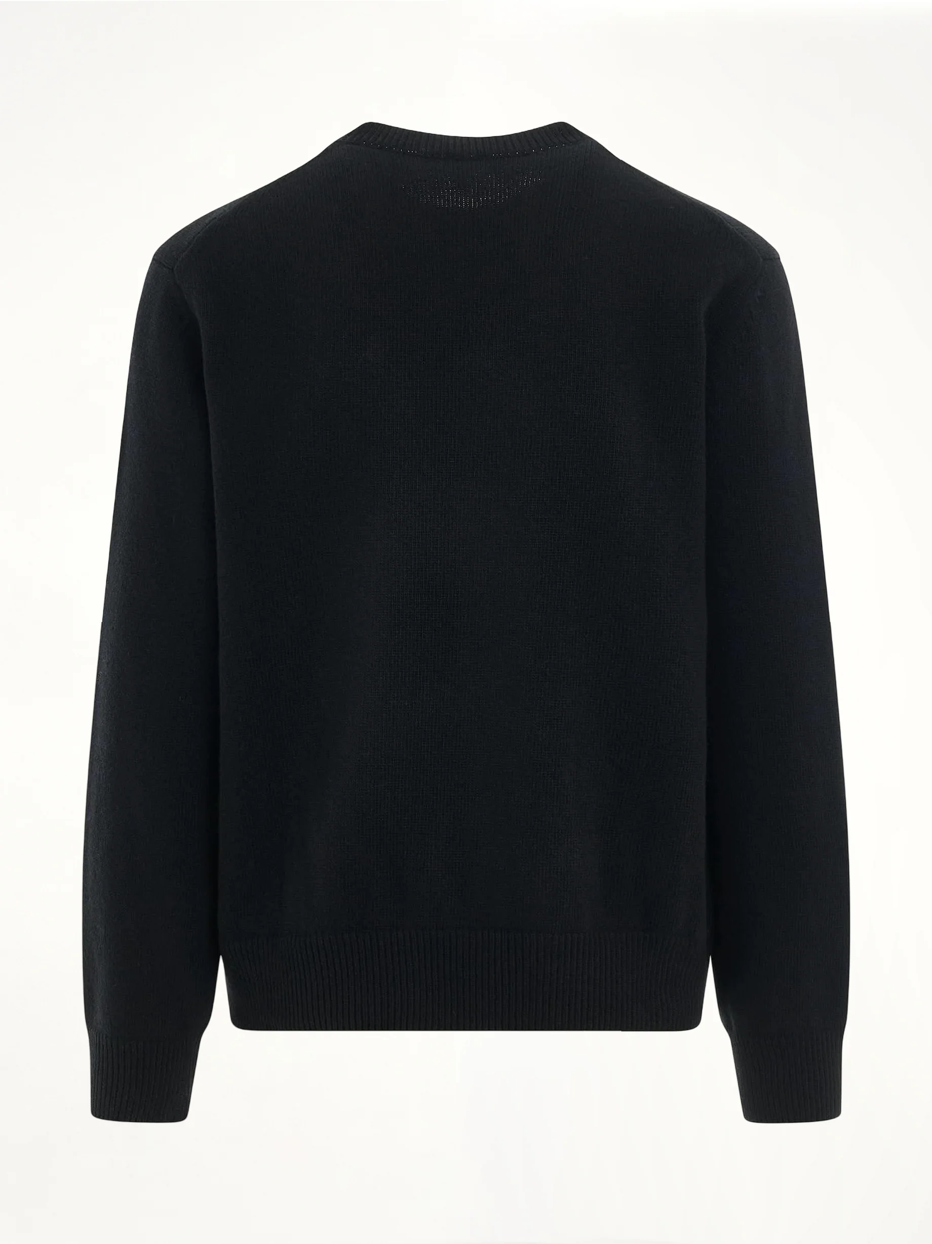 Anagram Embroidered Knit Sweater in Black - Image 4