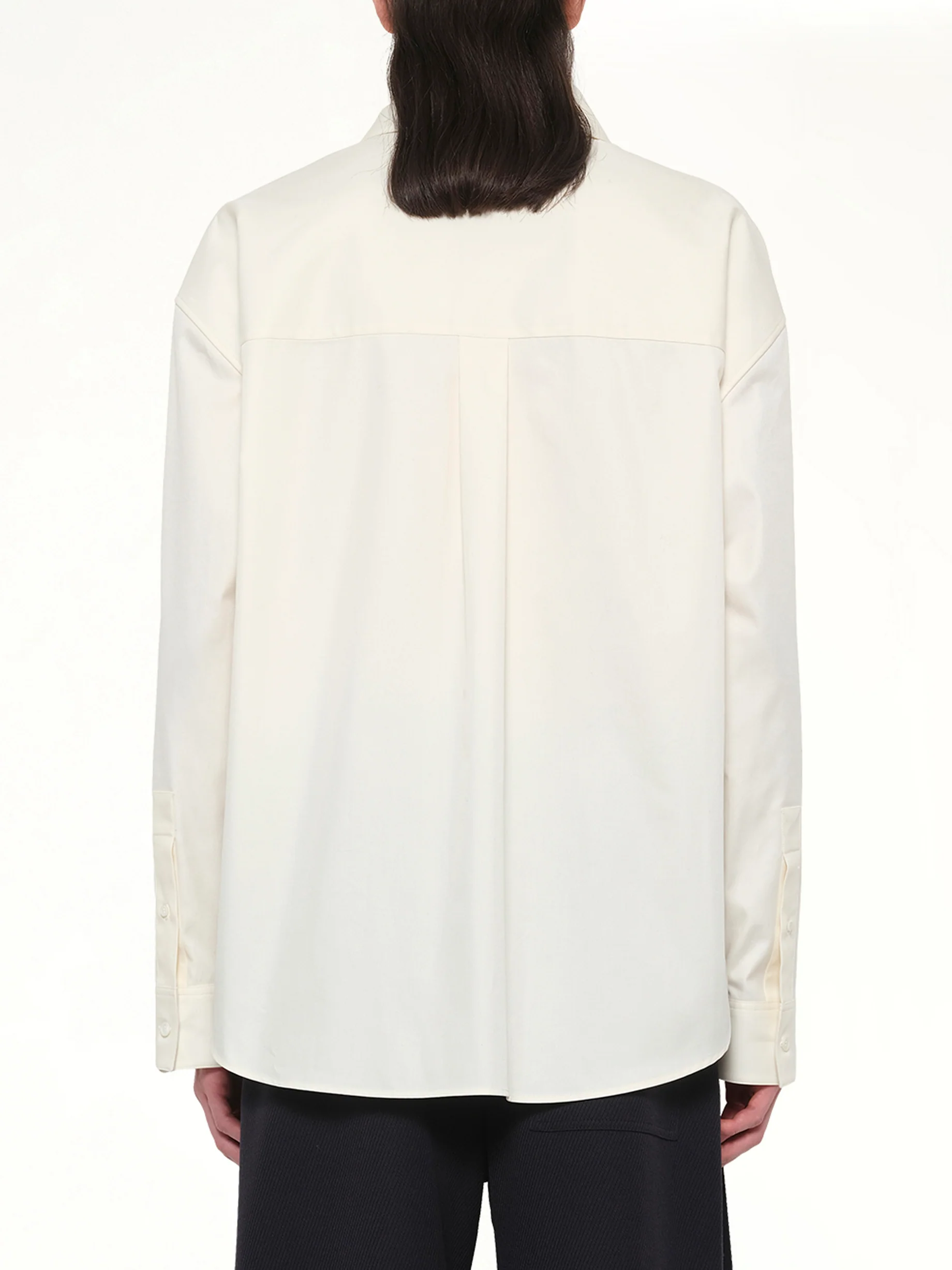Anagram Embroidered Shirt in Ecru - Image 5