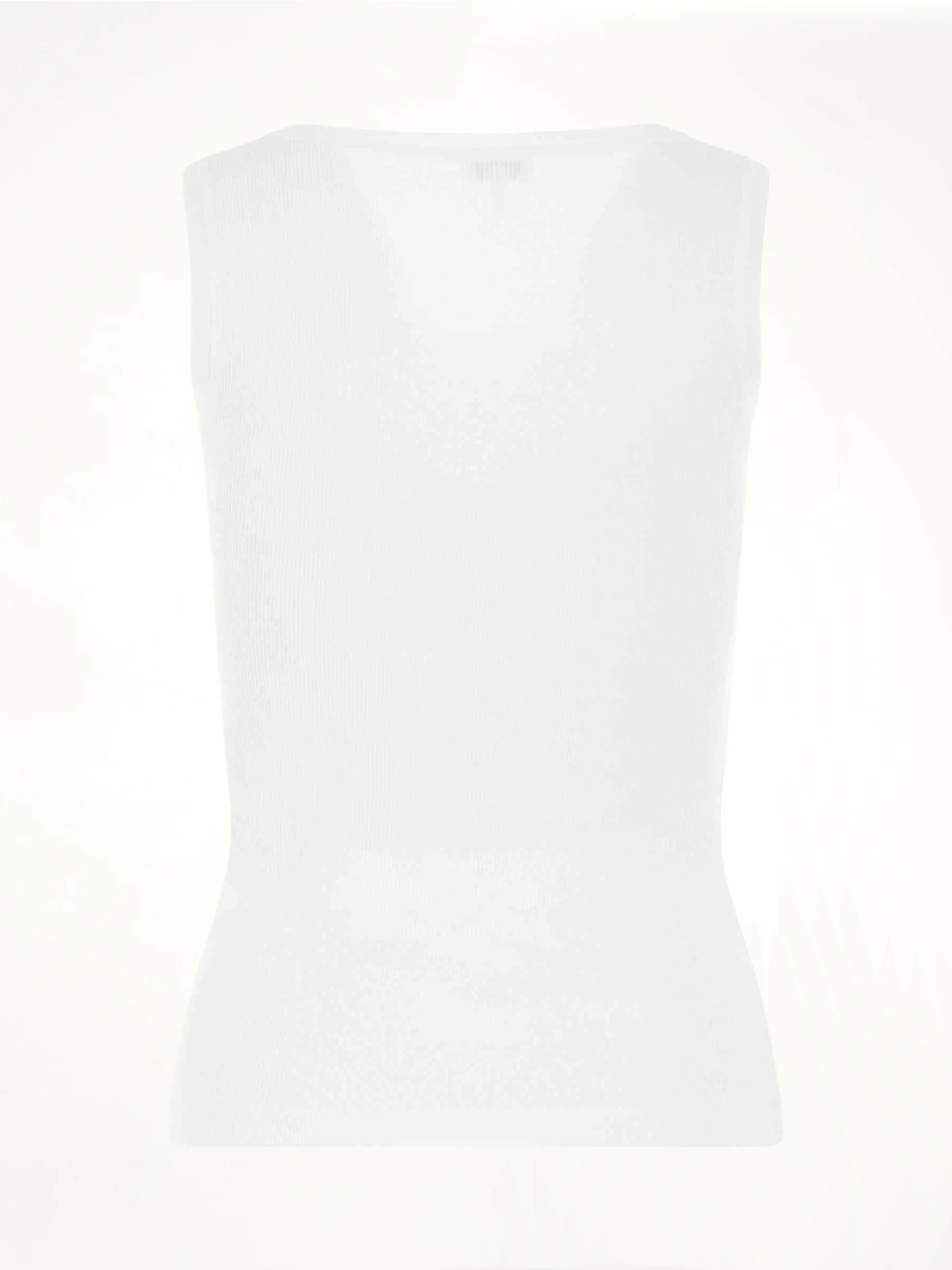 Anagram Embroidered Tank Top in White - Image 4