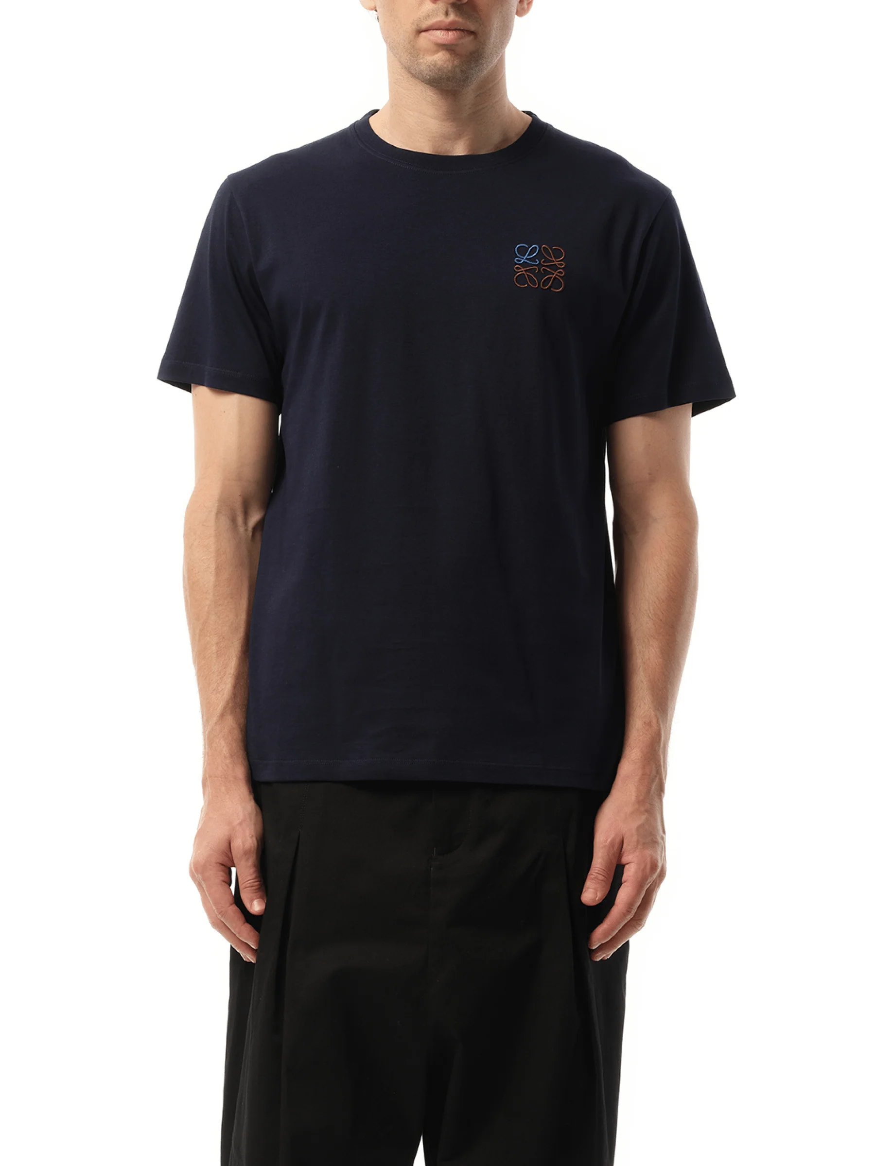 Anagram Logo T-Shirt in Dark Navy