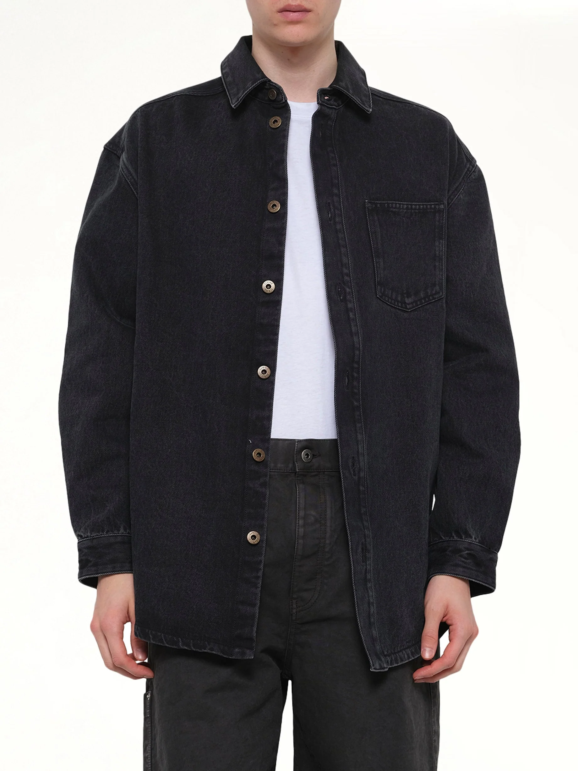 Anagram Overshirt in Black