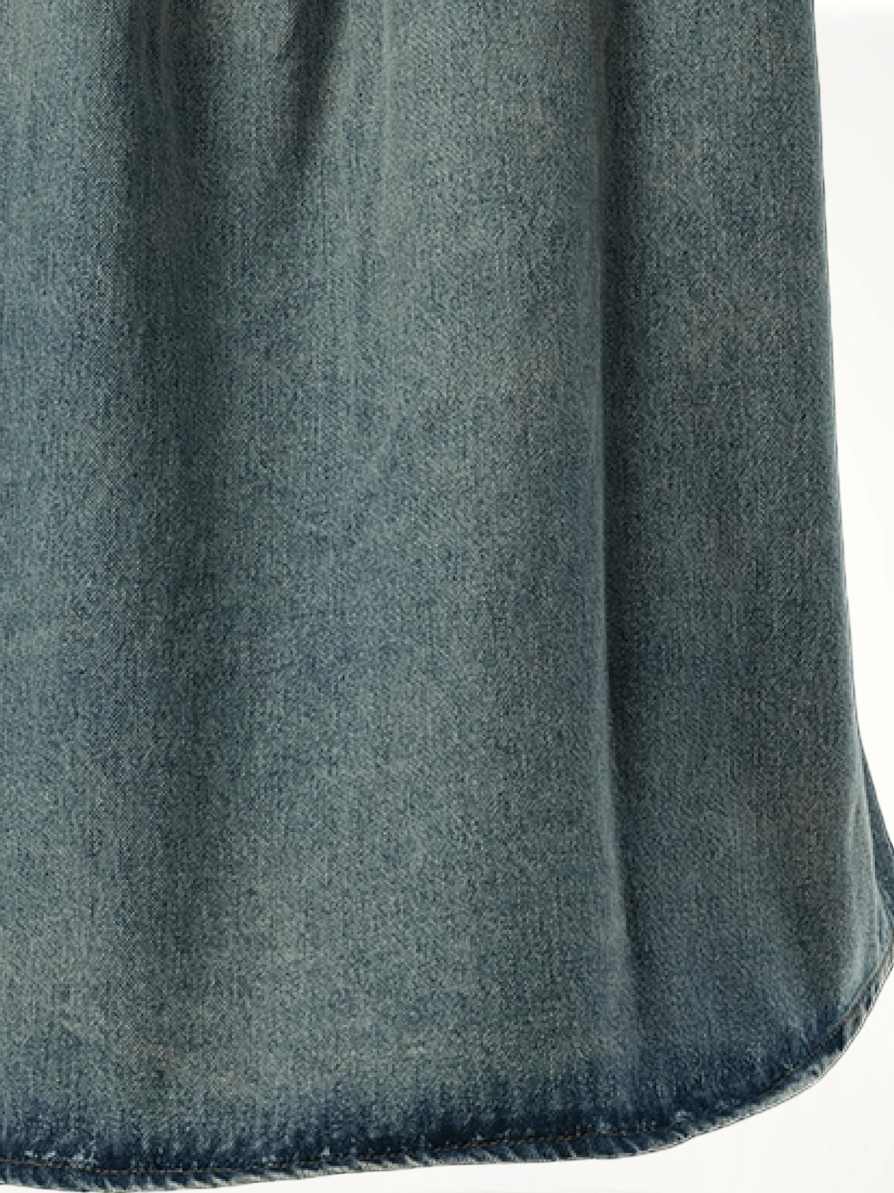 Anagram Overshirt in Washed Denim - Image 3
