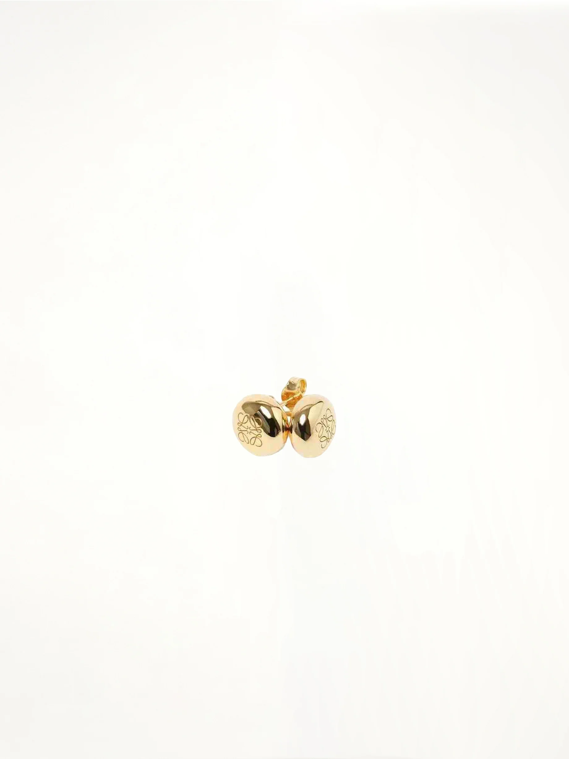 Anagram Pebble Stud Earrings in Gold