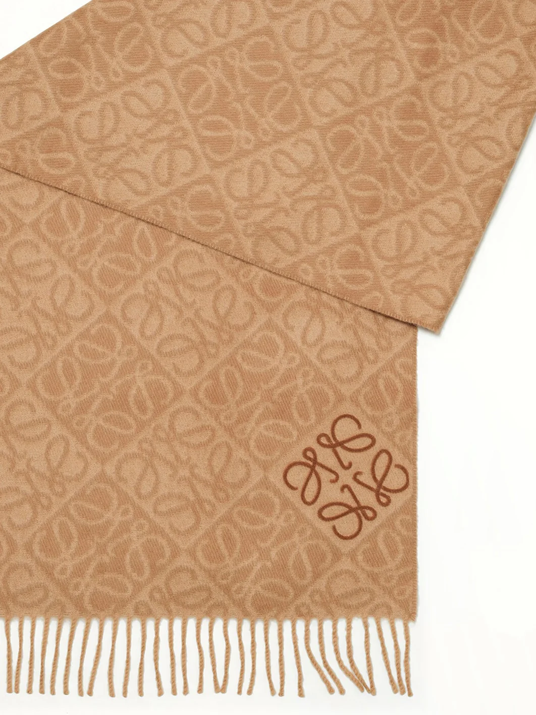 Anagram Scarf in Mocha - Image 2