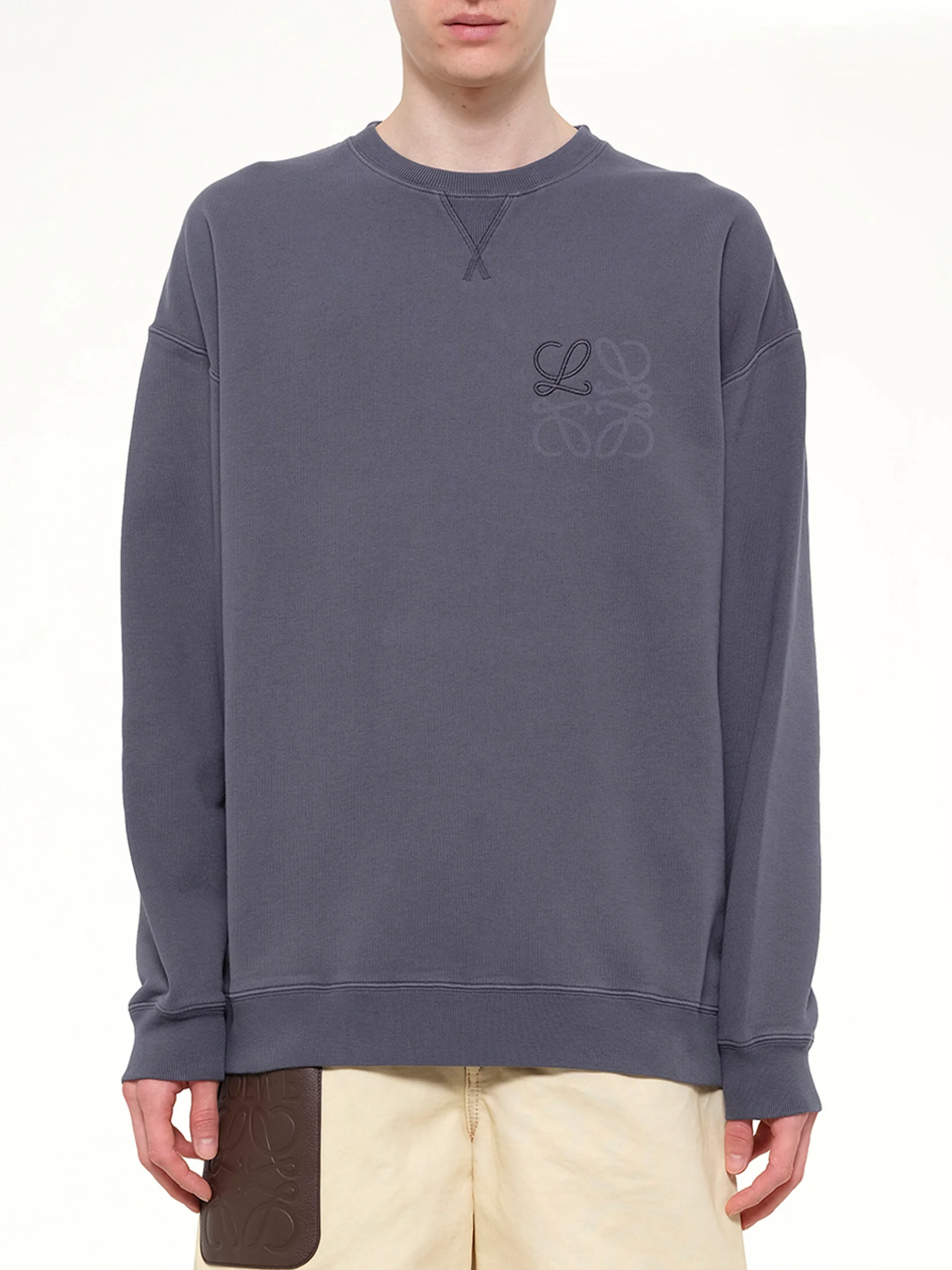 Anagram Sweatshirt in Indigo Blue