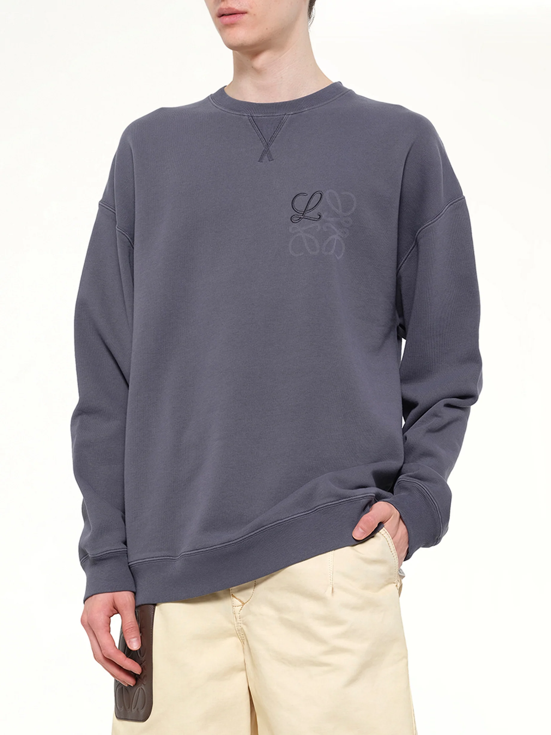 Anagram Sweatshirt in Indigo Blue - Image 6