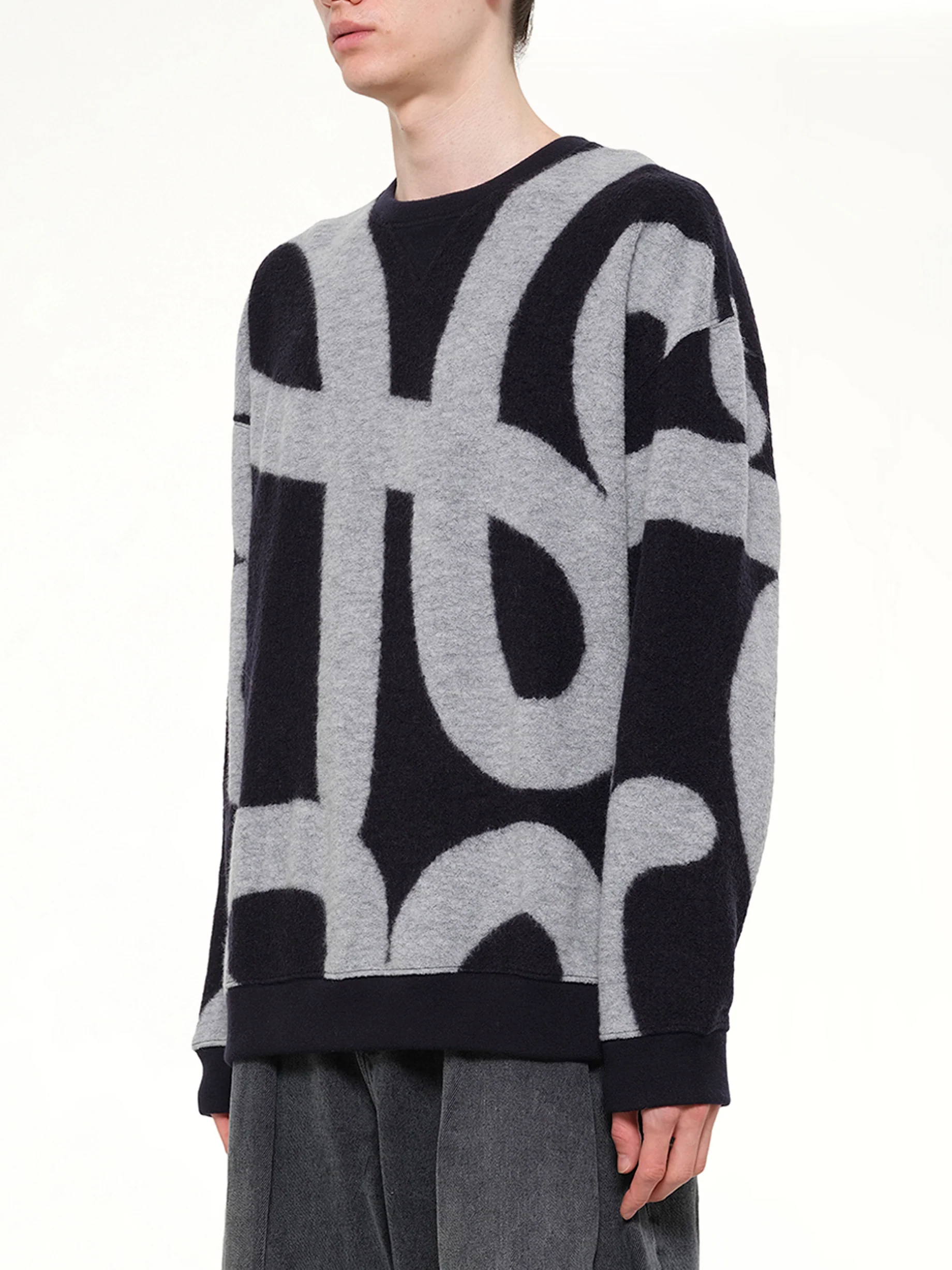 Anagram Sweatshirt in Navy/Grey - Image 3