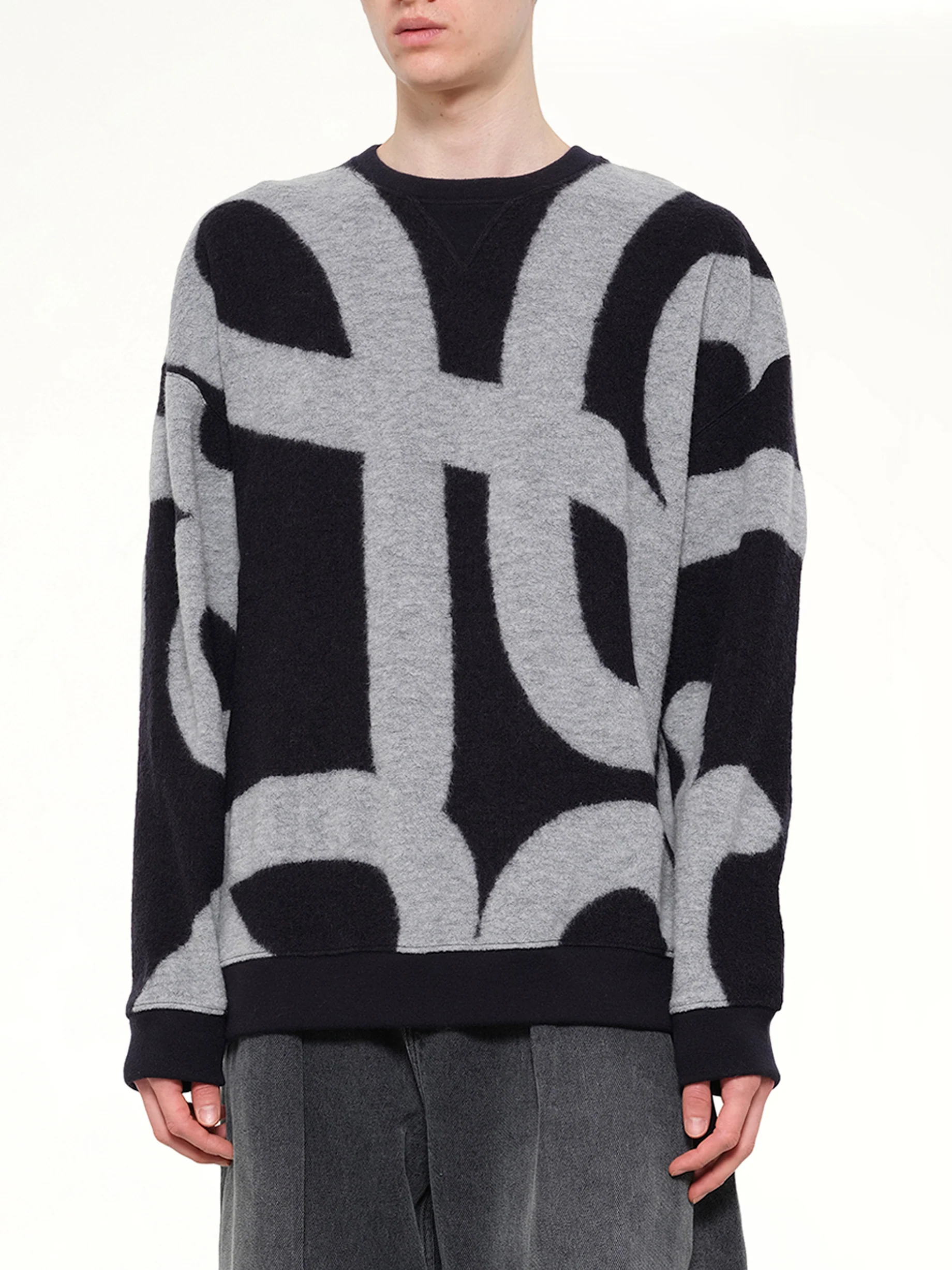 Anagram Sweatshirt in Navy/Grey - Image 6